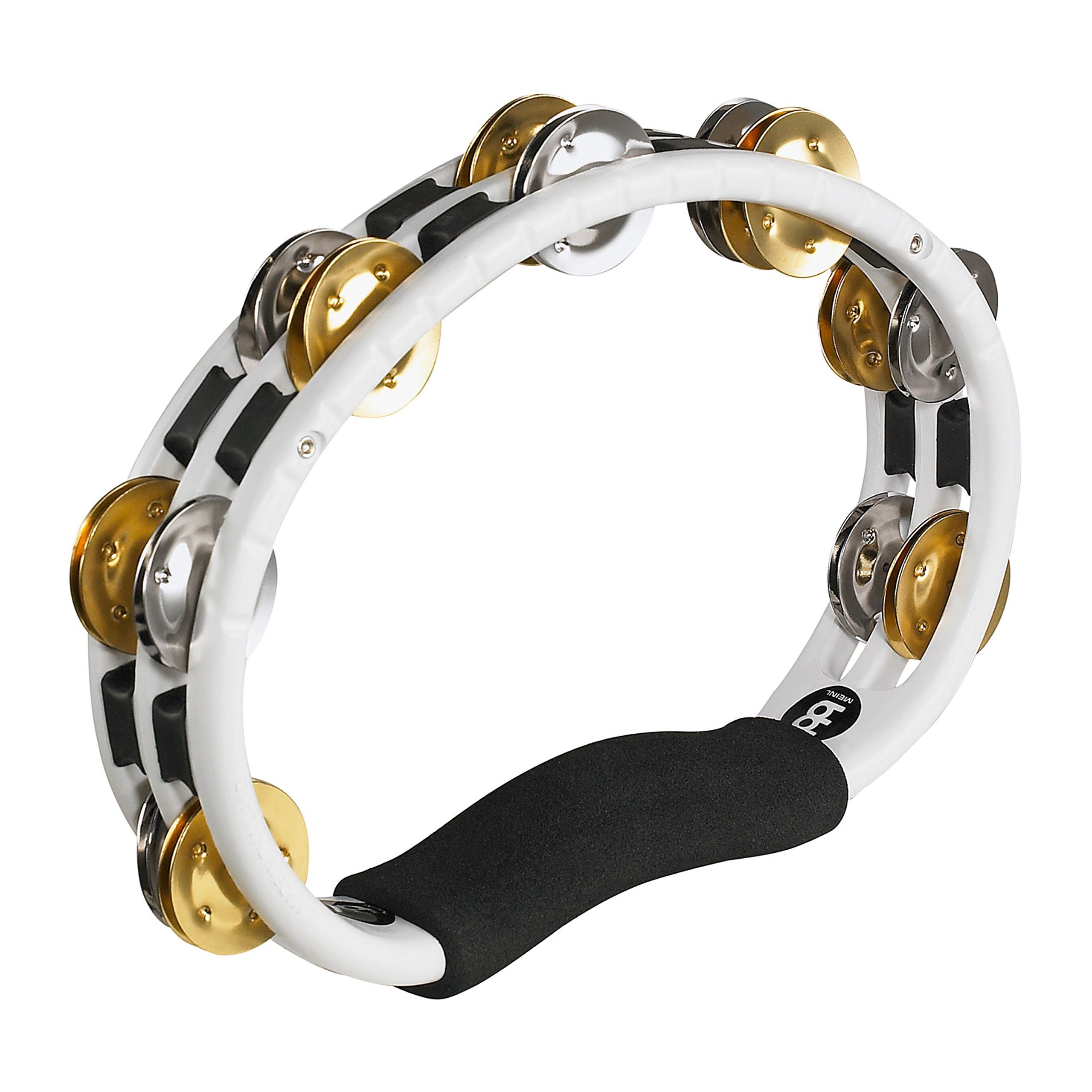 Meinl Percussion Tambourine,Hand Tambourine TMT1M-WH White, Percussion, Tambourines, Hand Tambourine TMT1M-WH, White - Tambourine