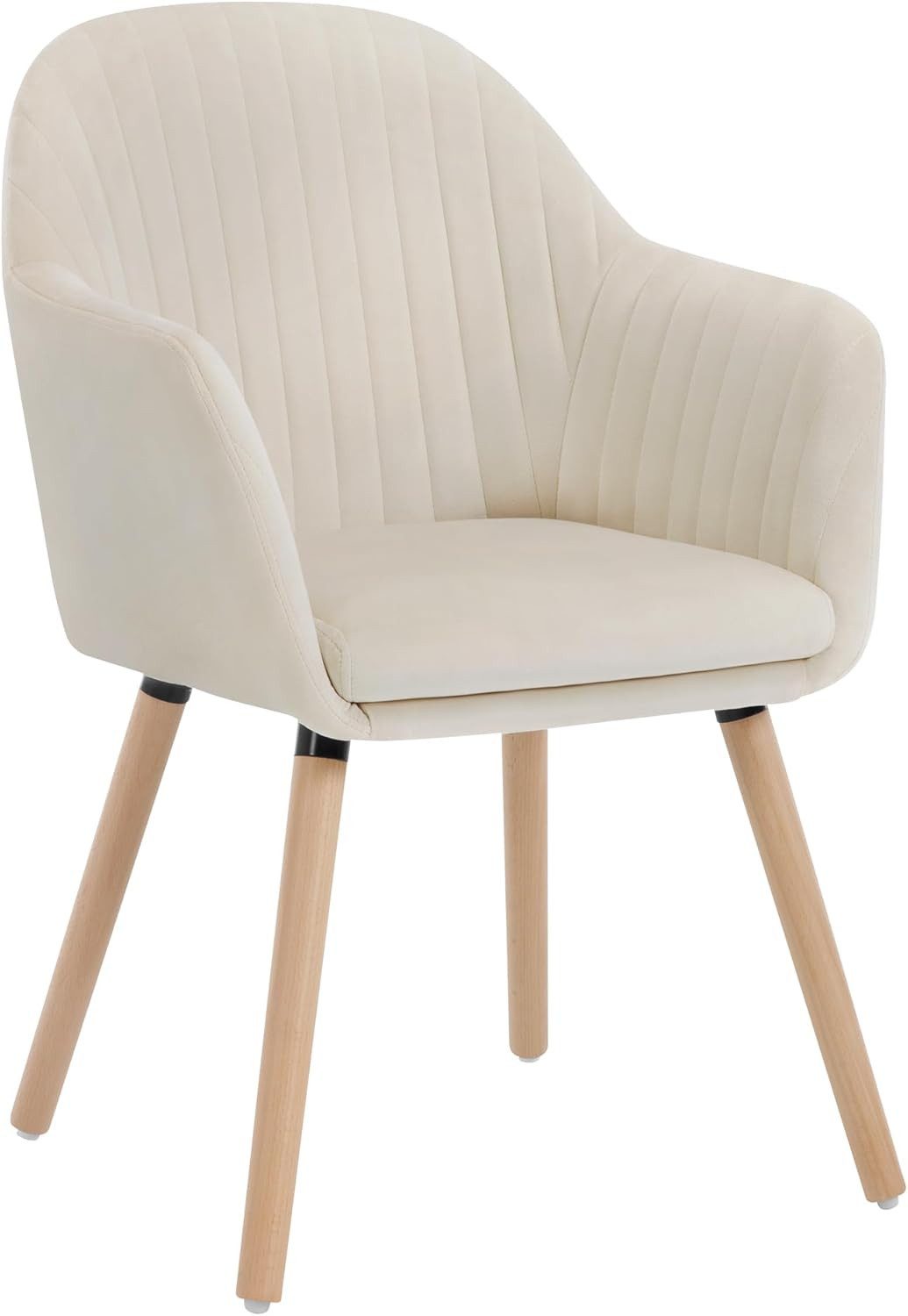 Woltu Esszimmerstuhl (1 St), Design Stuhl mit Armlehne Samt Massivholz Bein günstig online kaufen