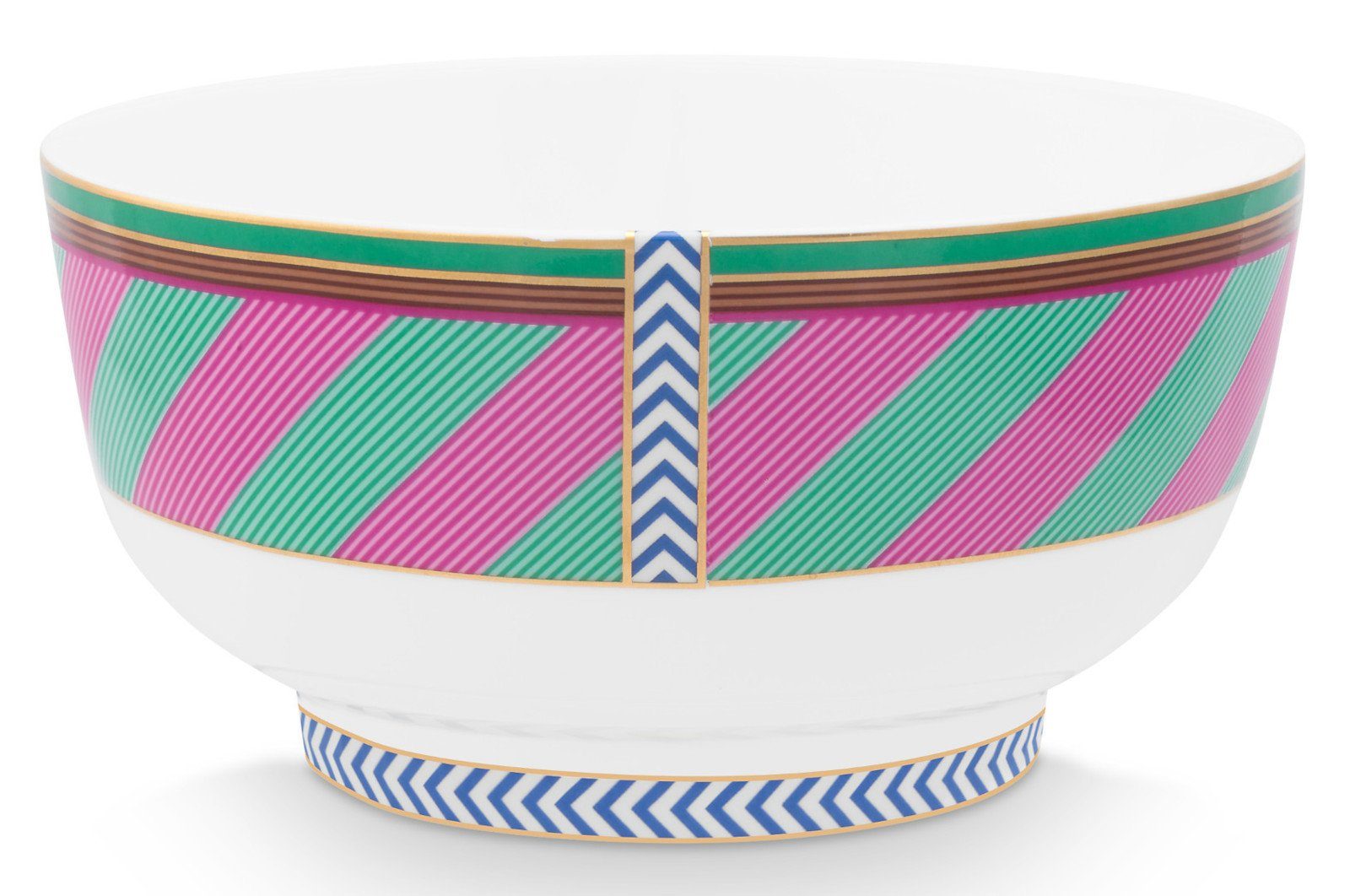 Stripes pink-green Müslischale Chique PiP 15,5cm Studio Bowl