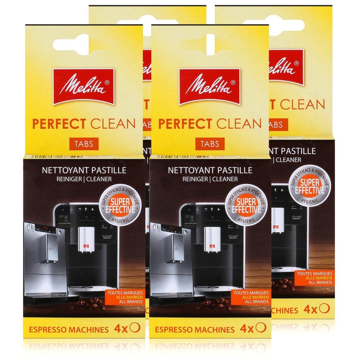 Melitta Perfect Clean Espresso Machines ReinigungsTabs 4x1,8g (4er Pac Reinigungstabletten