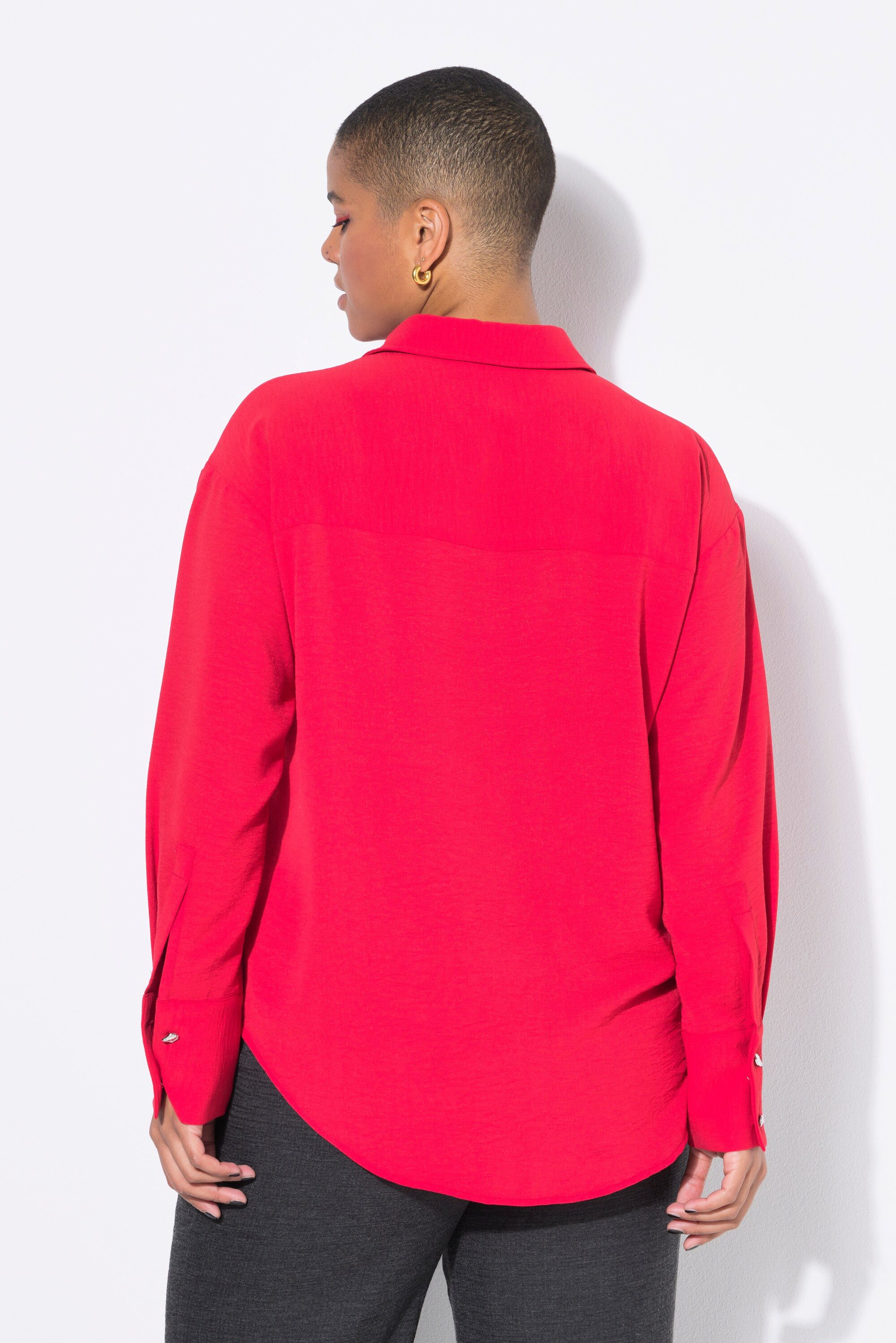 Studio Untold Hemdbluse Hemdbluse oversized Schmuckknöpfe