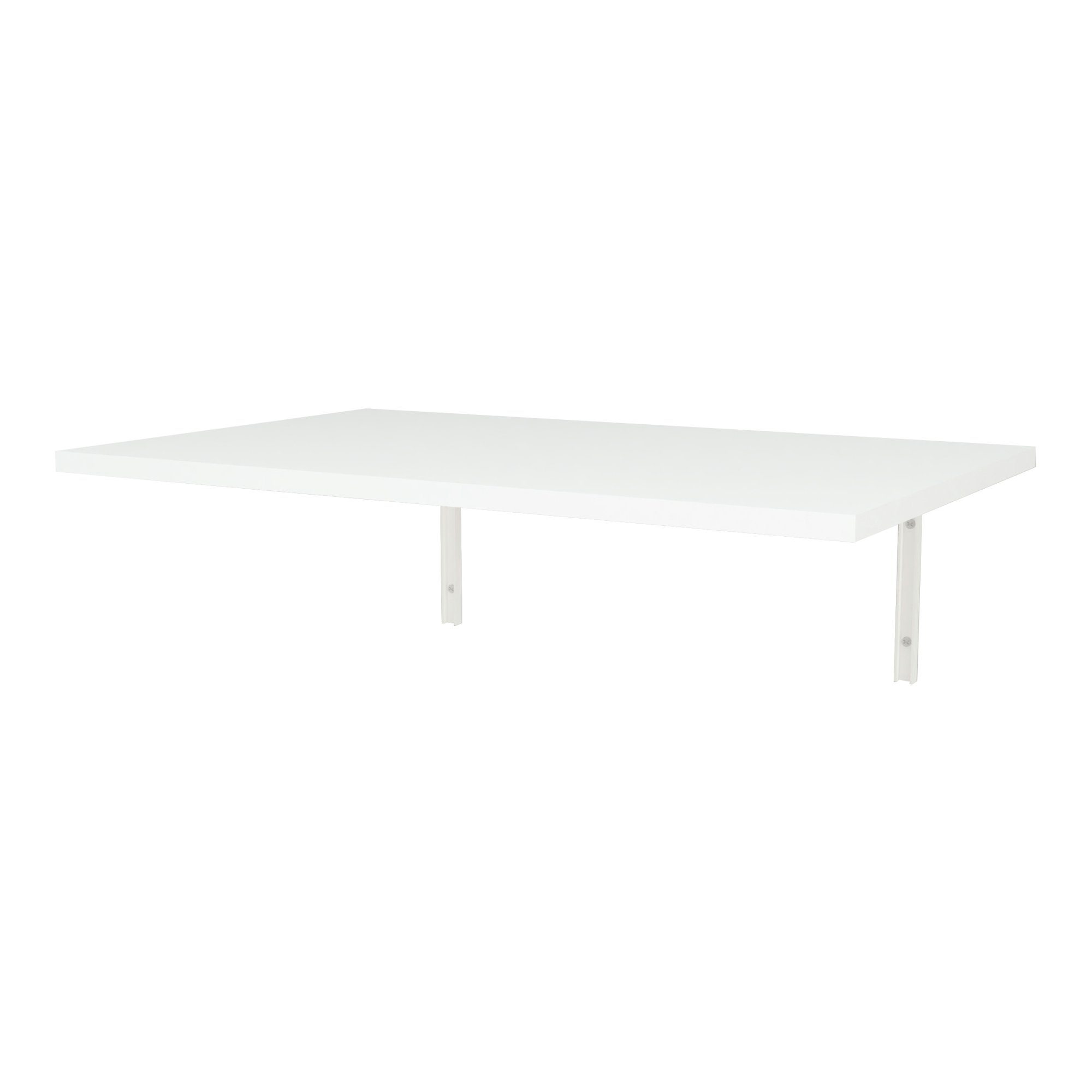 en.casa Klapptisch, »Klepp« Wandklapptisch 72x45cm zur Wandmontage Weiß