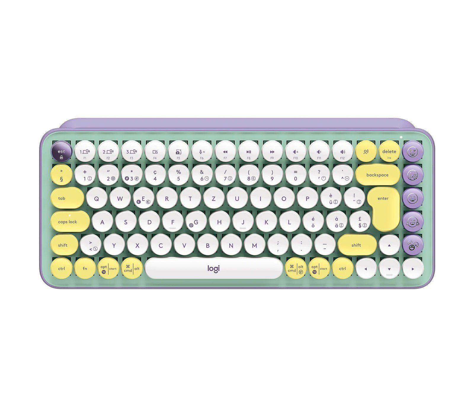 Logitech POP Keys Kabellose mechanische Tastatur-personalisierbaren Emoji-Taste PC-Tastatur