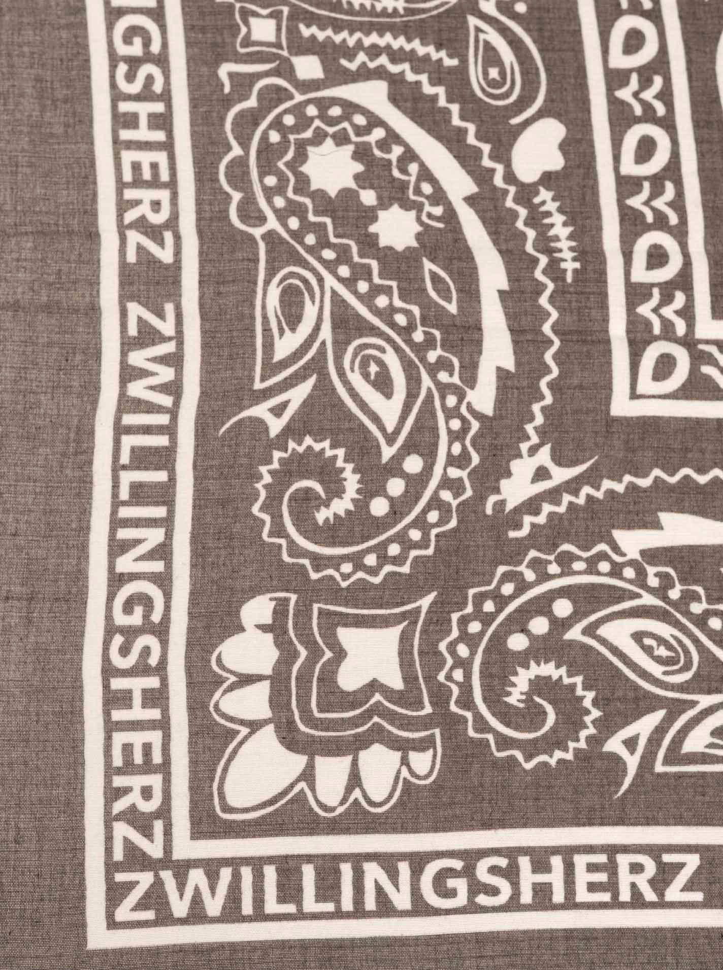 Zwillingsherz Modetuch "Paisley Pattern", Paisley Muster, Fransenabschlüsse rundum, leichtes Material