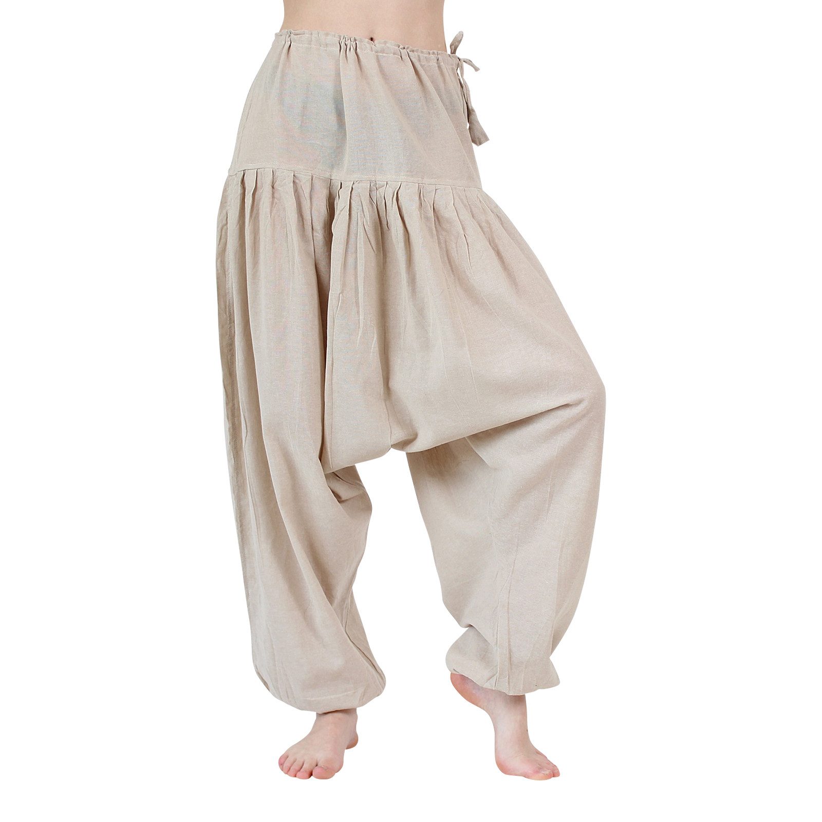 BUDDHA arts&more Haremshose Haremshose für Yoga & Meditation unifarben