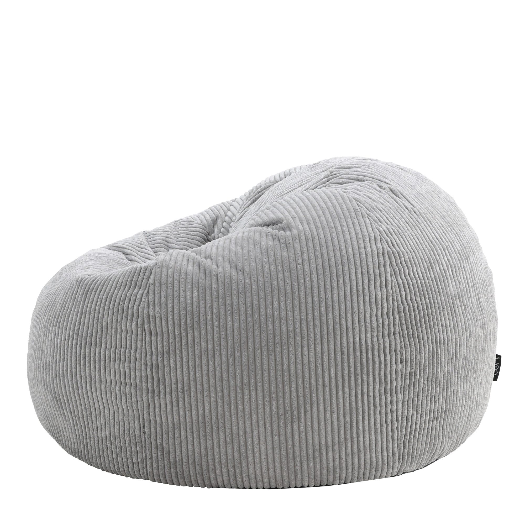 icon Sitzsack Sitzsack Erwachsene aus Cord flauschig „Kingston“, 85x50cm, Made in Germany, für Erwachsene & Kinder, mit Füllung – Bild 5 von 5