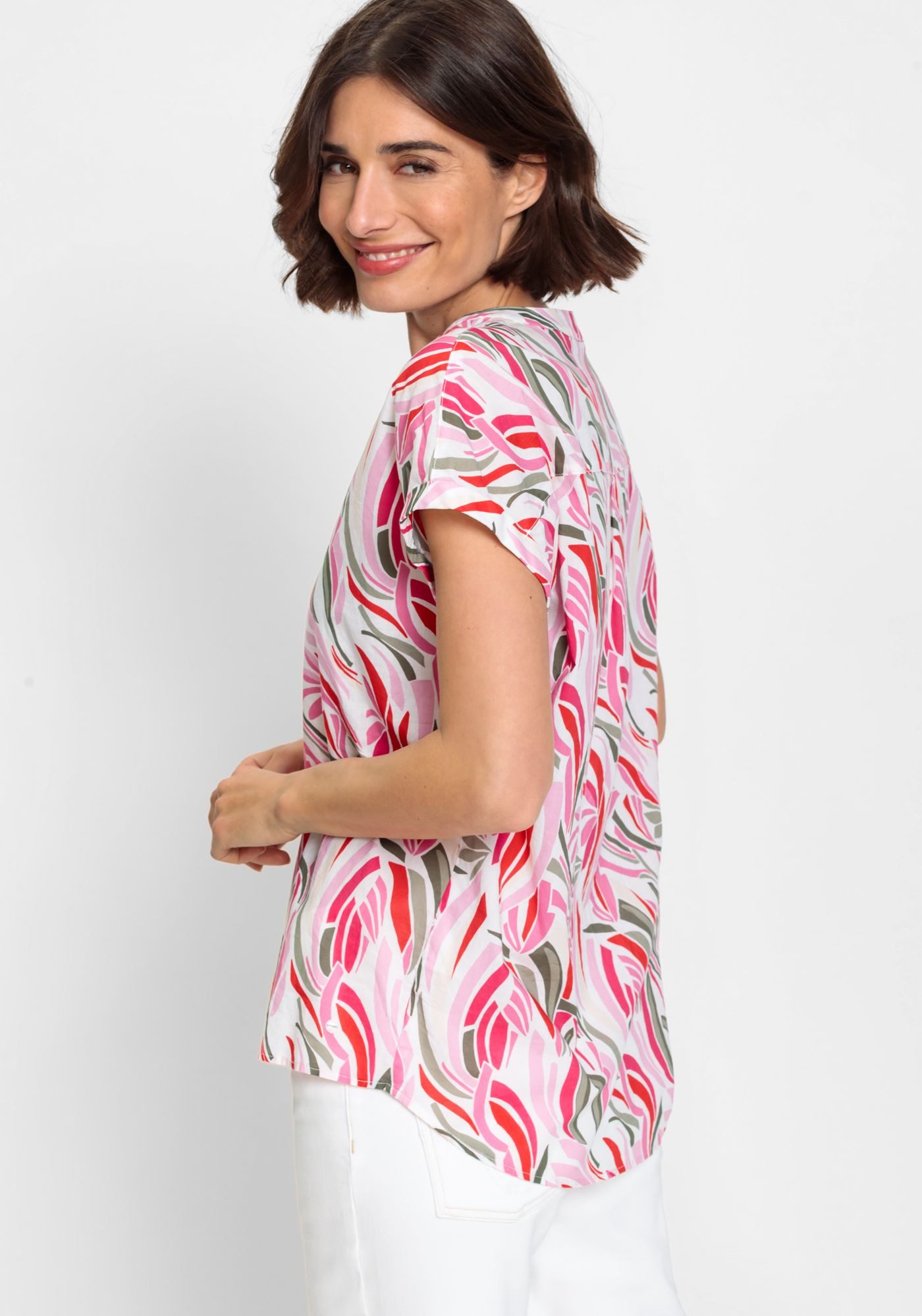 Olsen Kurzarmbluse günstig online kaufen