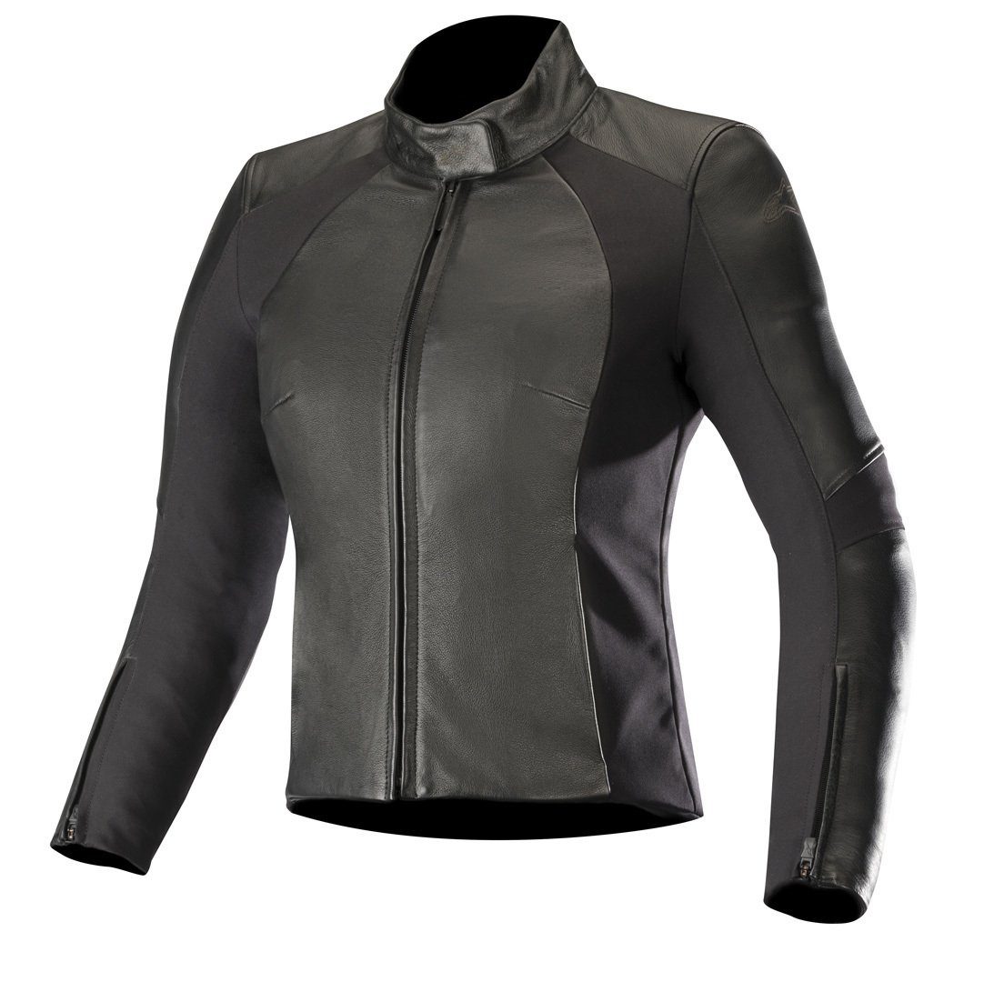 Alpinestars Motorradjacke Vika v2 Damen Motorradlederjacke Atmungsaktiv protektoren reißverschluss