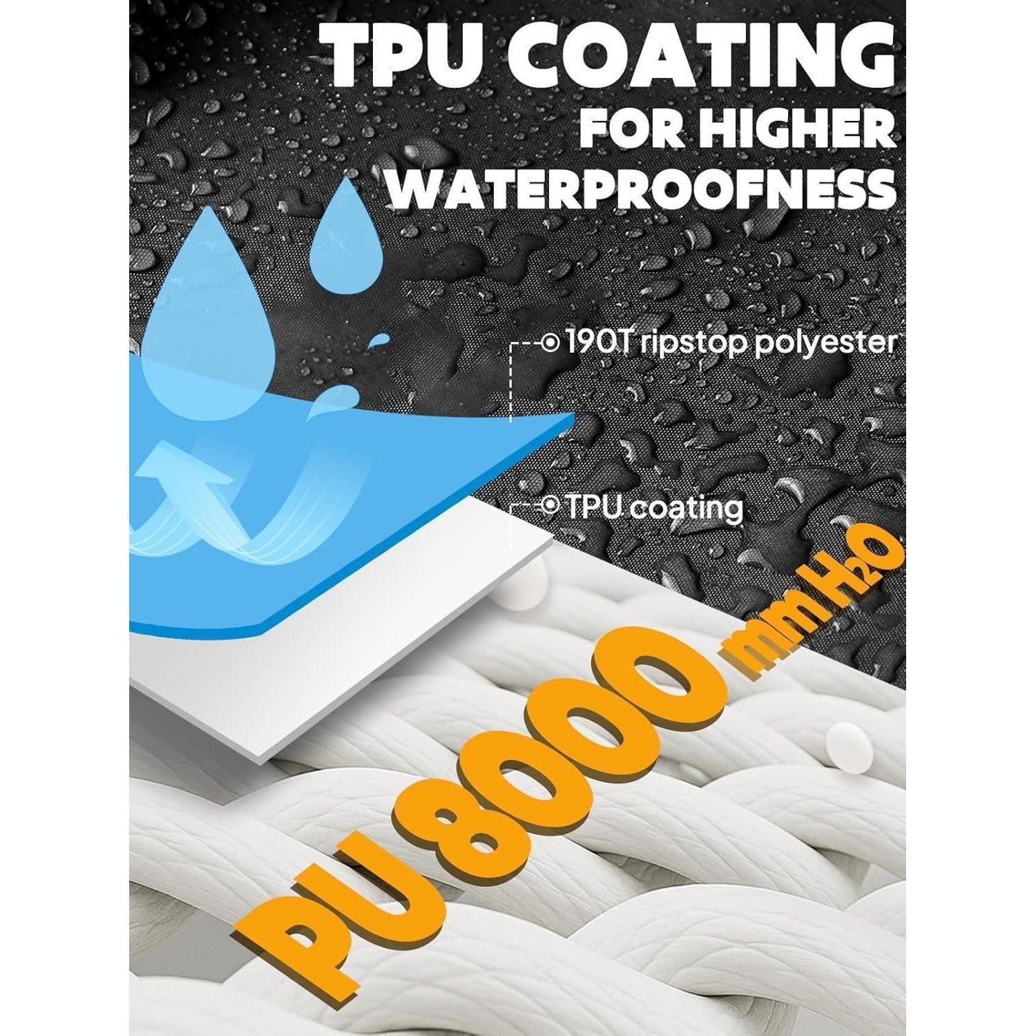 LuxusKollektion Campingstuhl Wasserdichter Regenmantel Radfahren Poncho Kap günstig online kaufen