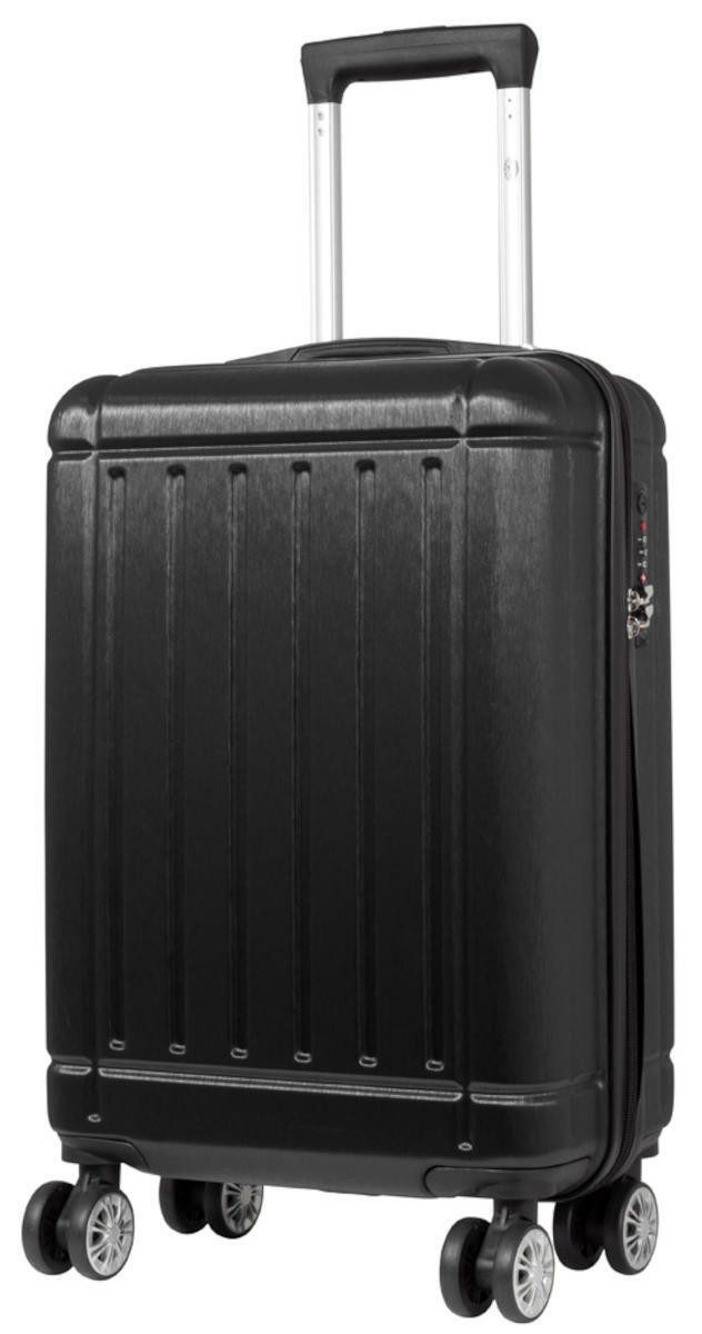 Warenhandel König Hartschalen-Trolley Parma, 4 Rollen, mit Volumenerweiterung, aufrecht rollbar