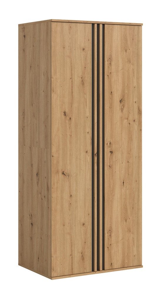xonox.home Garderoben-Set Garderobenschrank Kleiderschrank Tofta, 2-türig, Artisan Eiche, (1-St), 80 cm