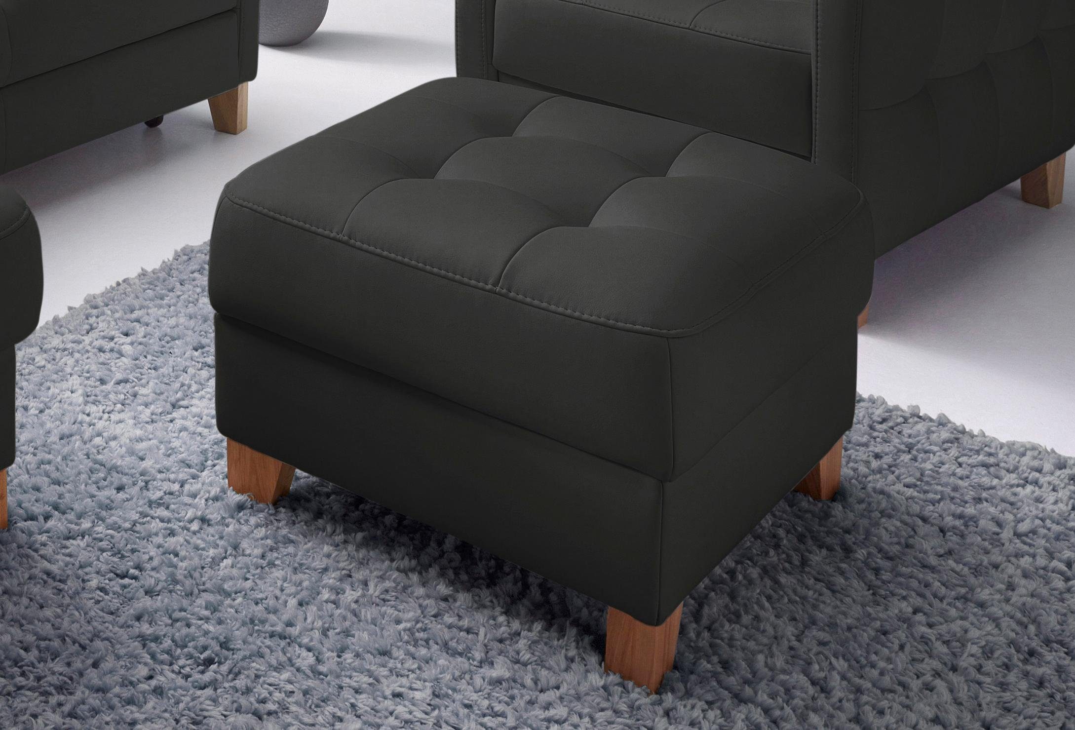 exxpo - sofa fashion Hocker Elio bequemer Sitzkomfort und aufwendiger Detailverarbeitung, mit Staufach unter der Sitzfläche