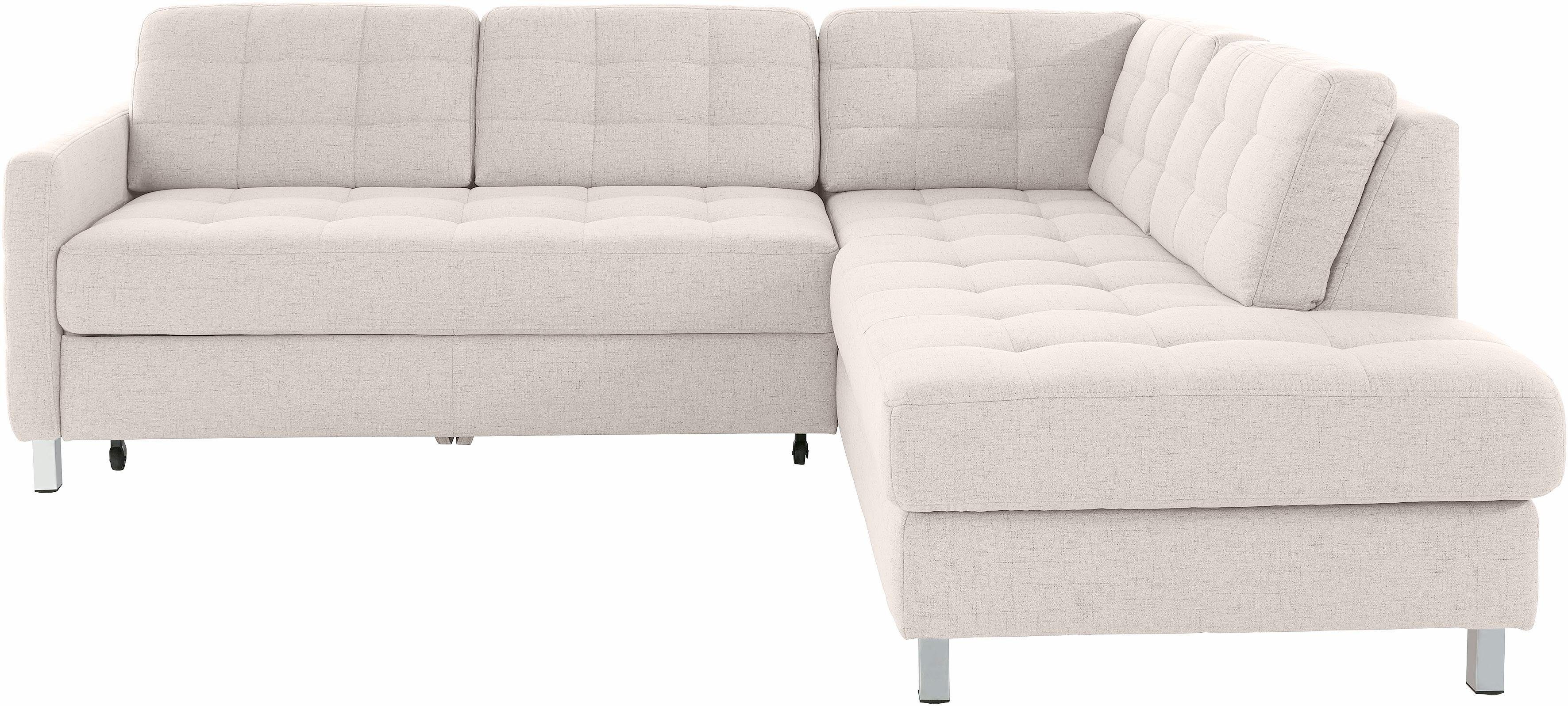sit&more Ecksofa "Pandora L-Form", wahlweise mit Bettfunktion und Bettkaste günstig online kaufen