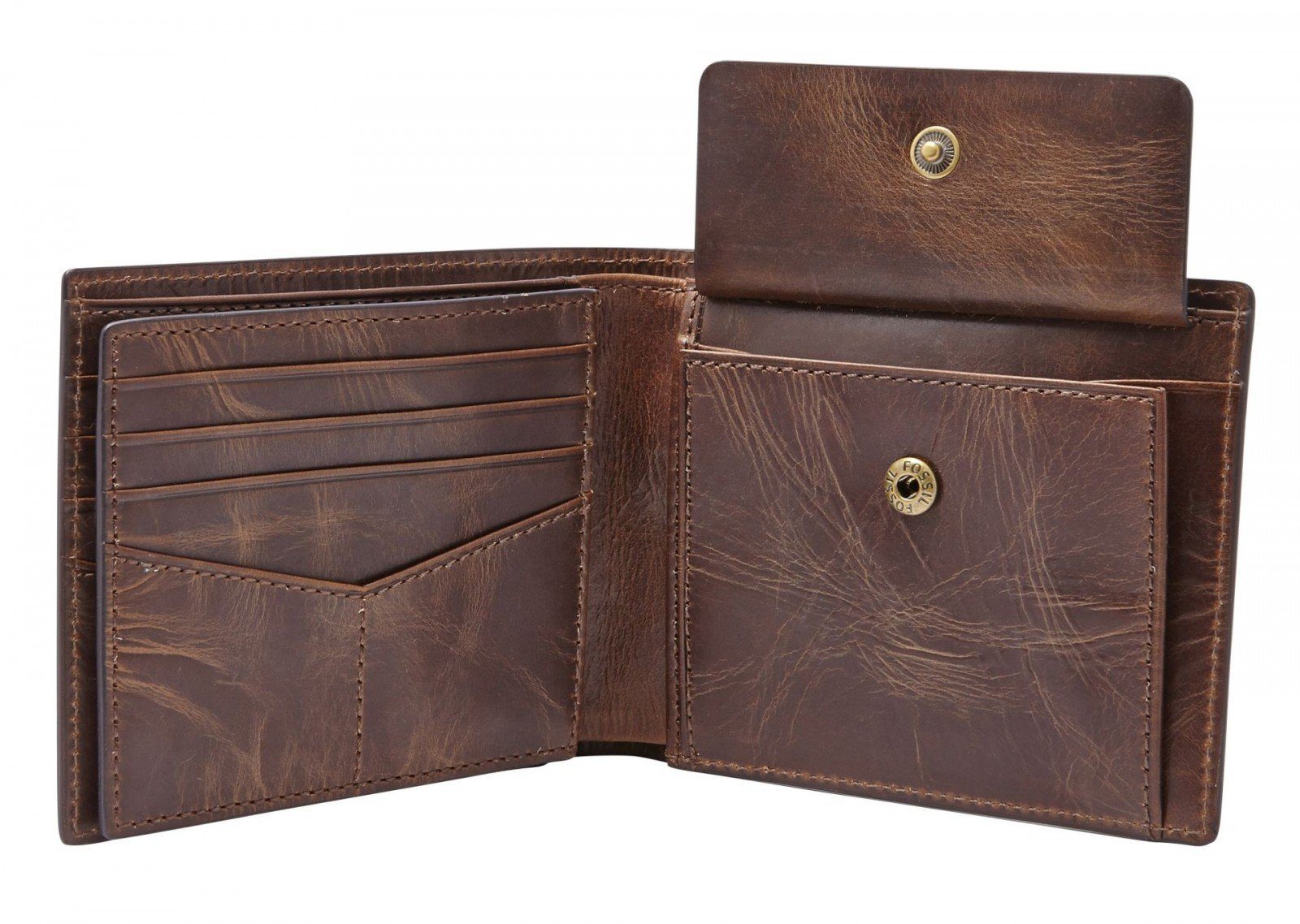 Fossil Geldbörse Derrick, aus echtem Leder günstig online kaufen