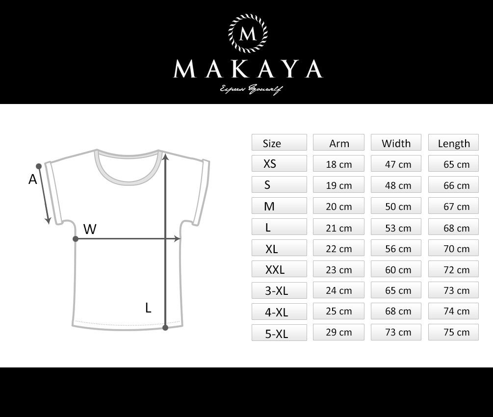MAKAYA Print-Shirt Damen Kurzarm Sommer große Top Größen Aufdruck Grau Baumwolle Motiv Kurzarmshirt, Musik