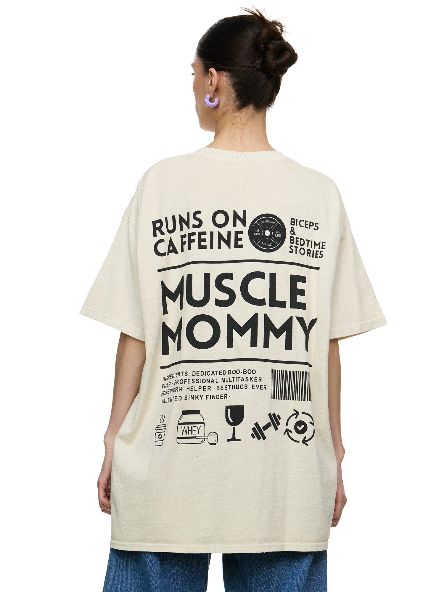 Worldclassca T-Shirt Worldclassca Oversized Print MUSCLE günstig online kaufen