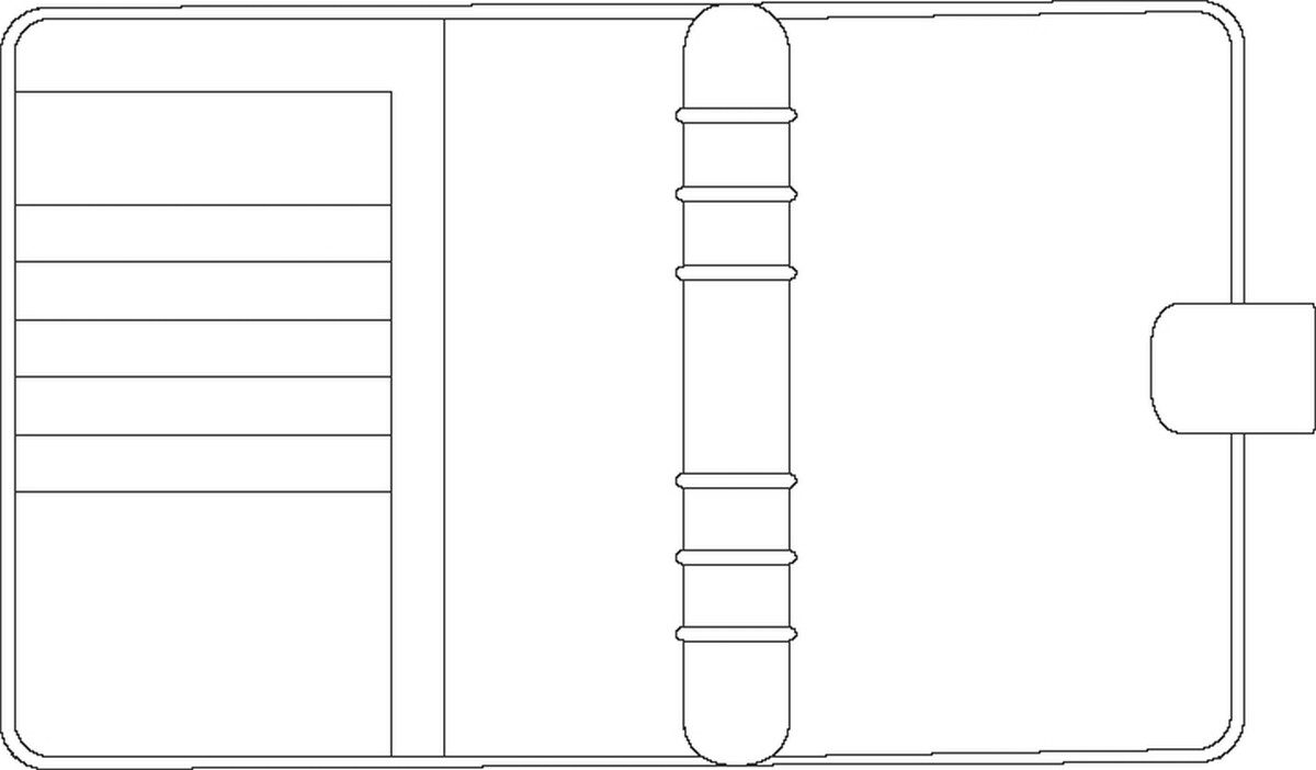 CHRONOPLAN Terminplaner Timer-Ringbuch Standard Midi Basic Kunststoff schwarz