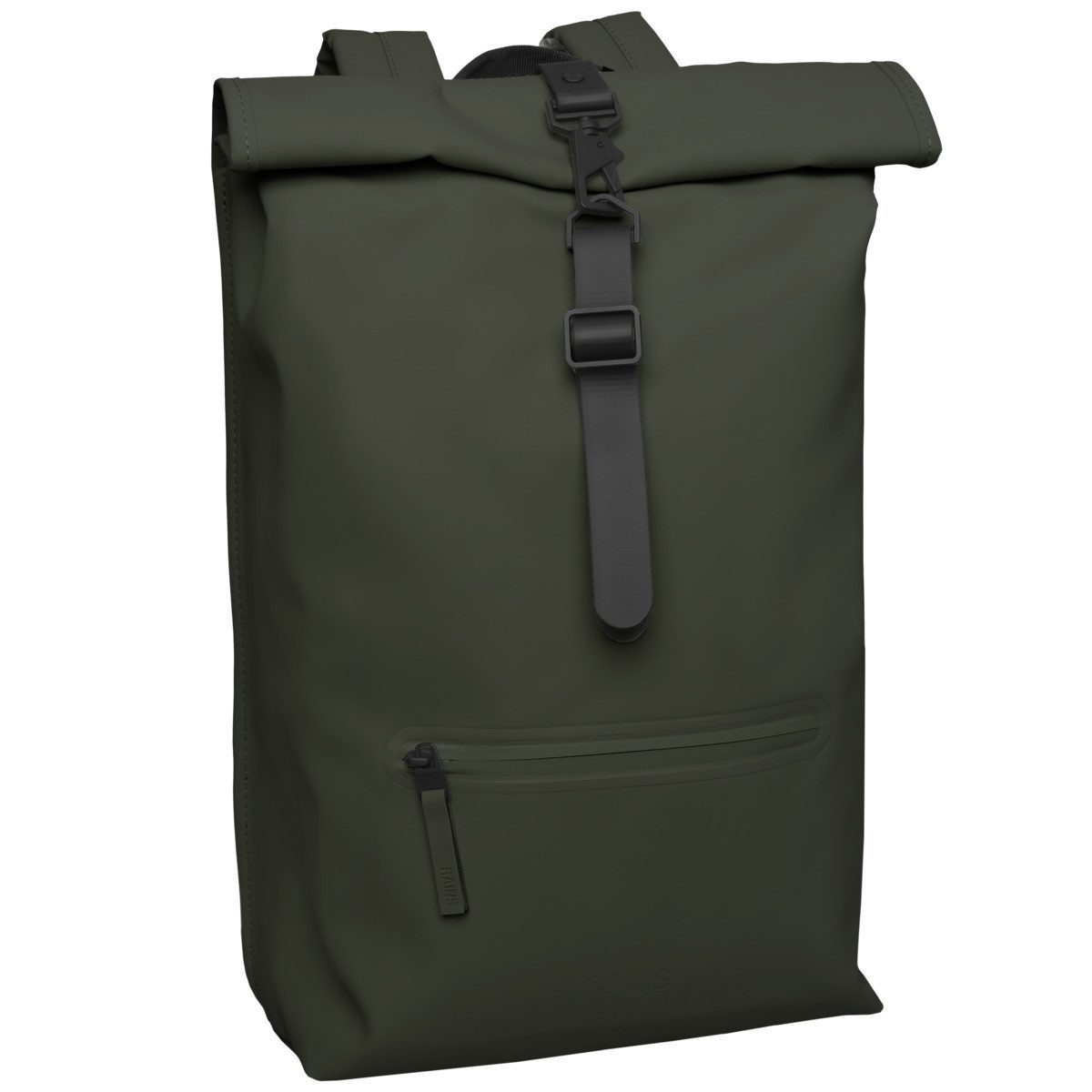 Rains Rucksack Rolltop Rucksack W3 Unisex Erwachsene, Schulranzen, Schulrucksack, Schultasche, Sporttasche, Ranzen