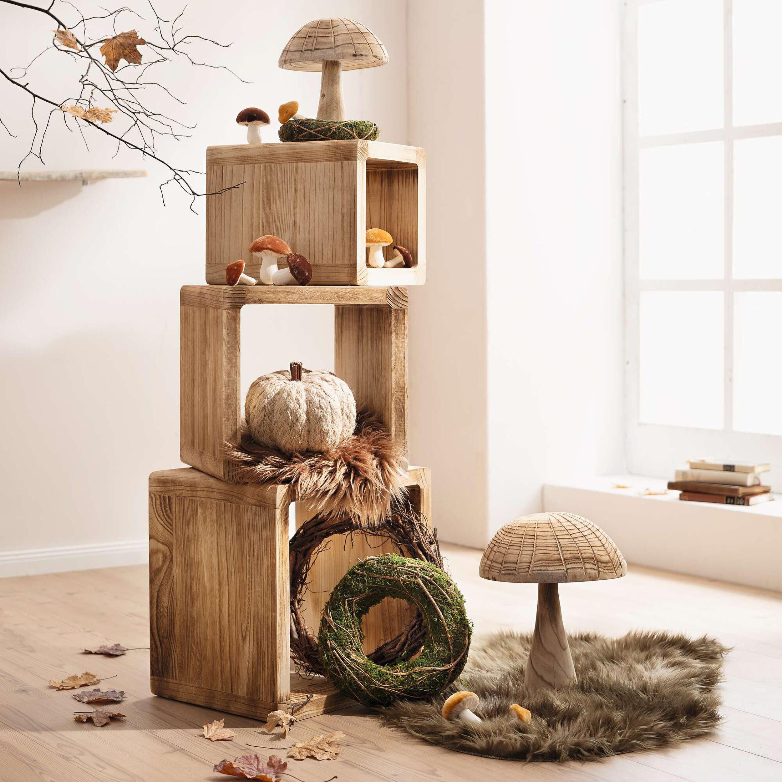 Dekoobjekt Holzdeko "Mushroom"