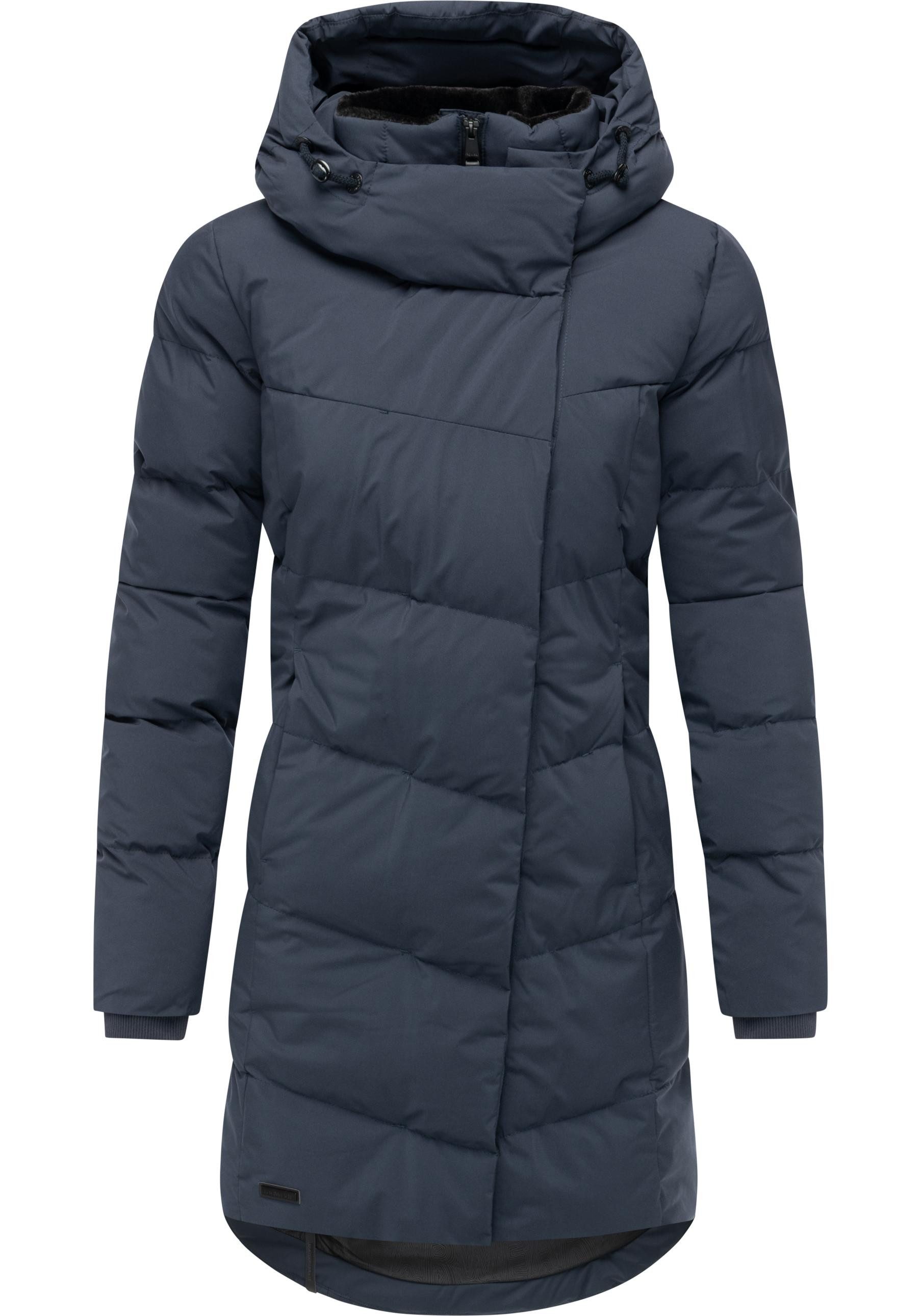 Ragwear Wintermantel Pavla Soft YOUMODO Wasserdichter Steppmantel mit Fleecekragen