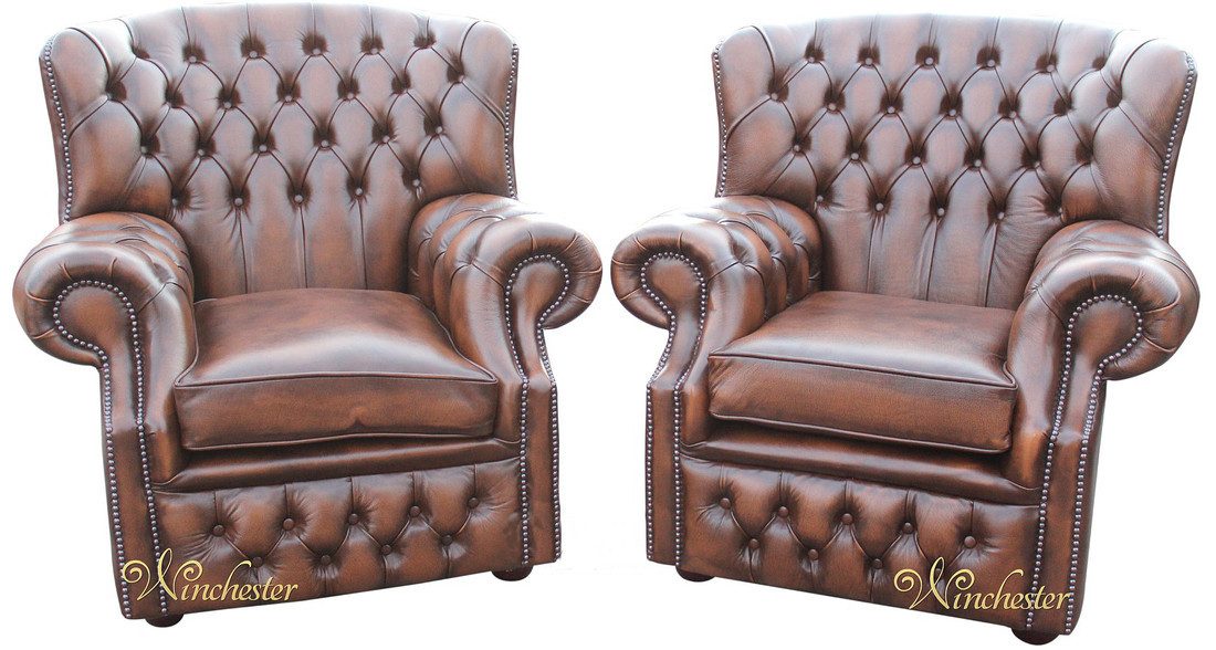 JVmoebel Chesterfield-Sessel Dunkelbrauner Leder-Einsitzer mit Wellenunterfederung (Packung, Relaxsessel), Made in Europa