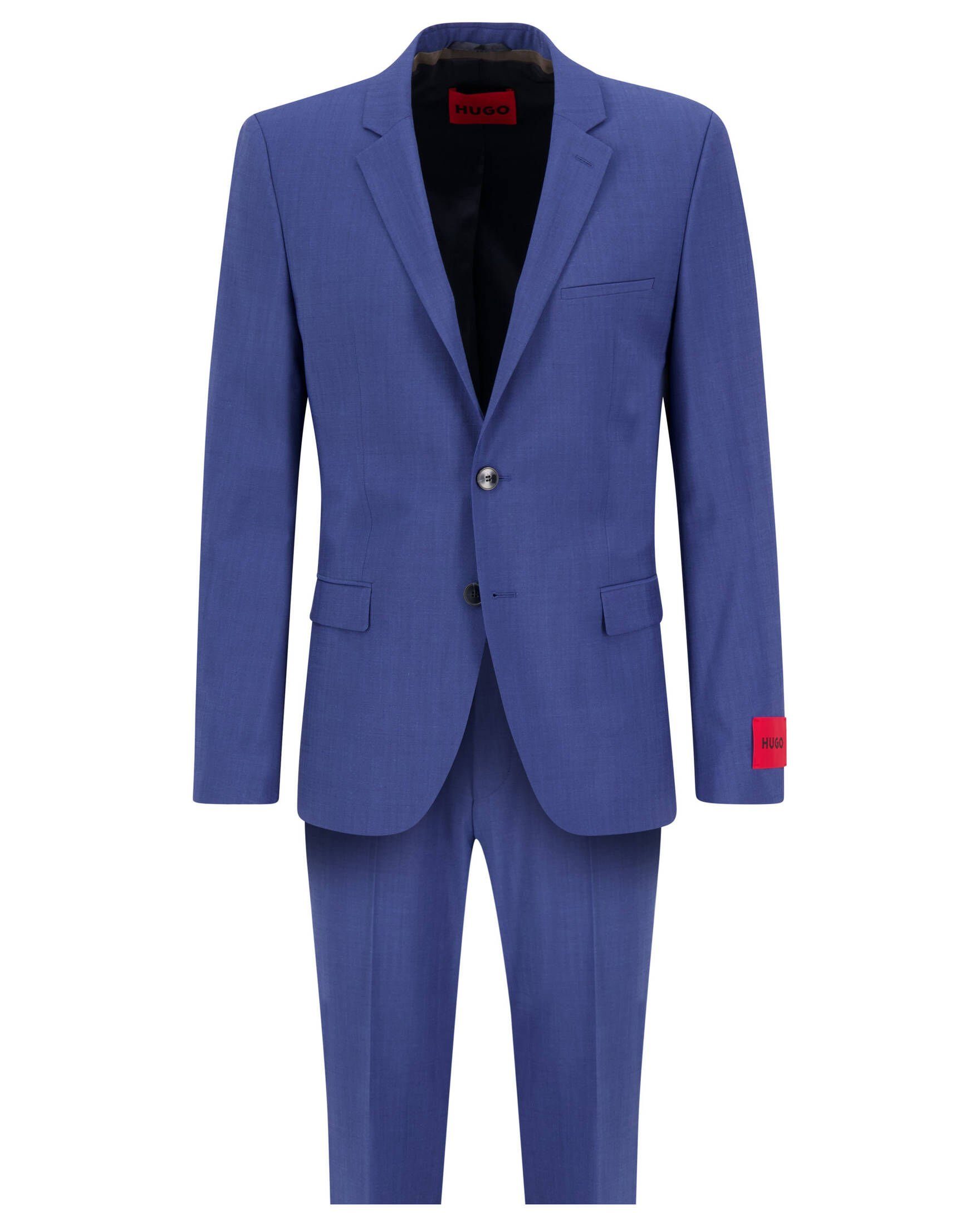 HUGO Anzug Herren Anzug ARTI HESTEN 232X Extra Slim Fit (2-tlg), Passform:  fällt dem Schnitt entsprechend klein aus