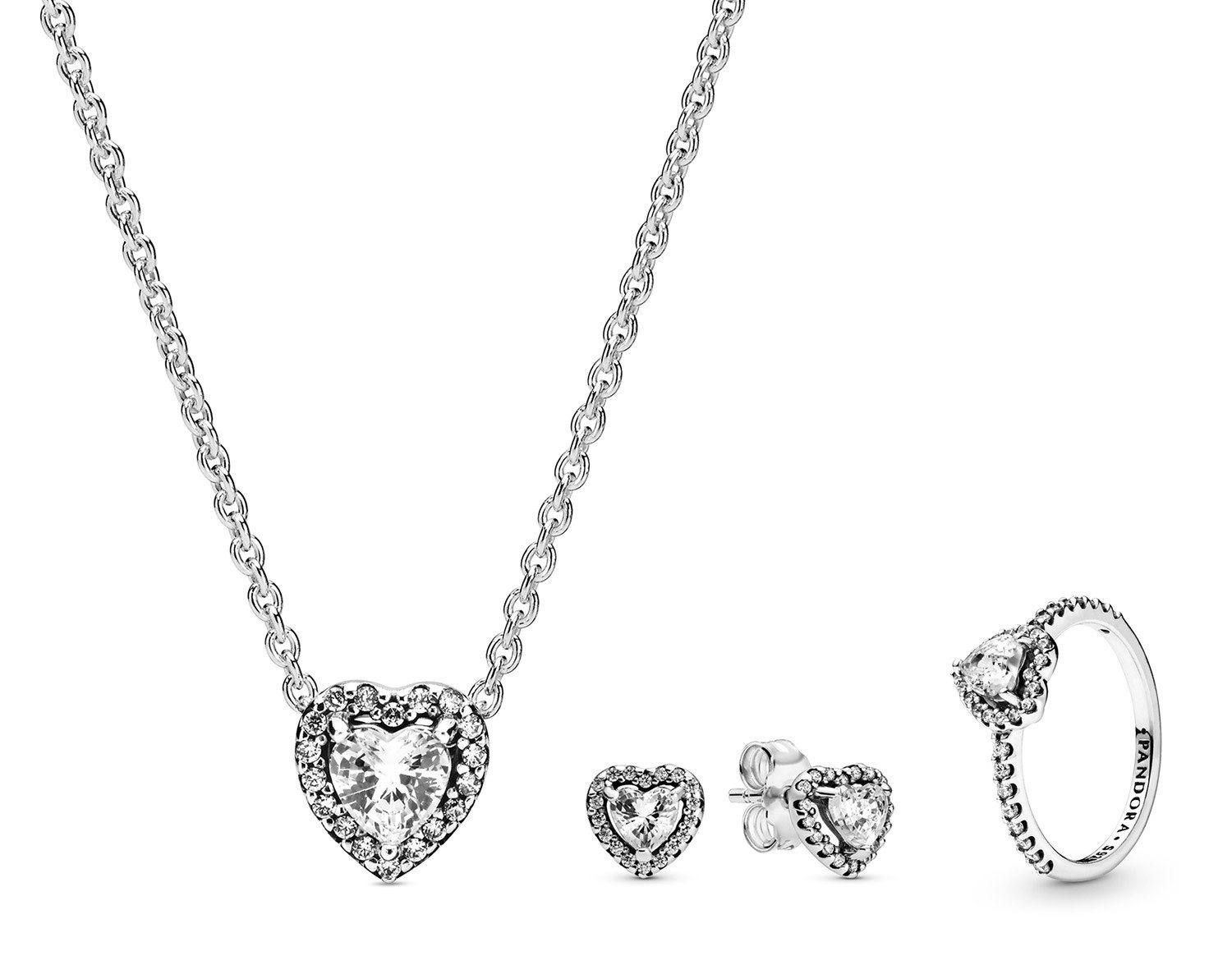 Pandora Schmuckset Schmuck-Set Kette, Ohrringe und Ring günstig online kaufen