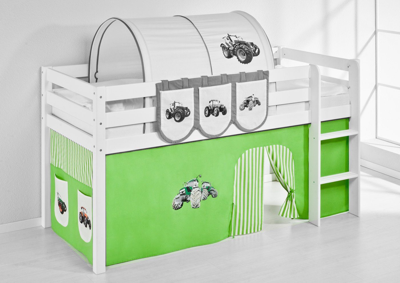 Lilokids Bettvorhang TRECKER Bettvorhang für Hochbett & Etagenbett Landmaschinen