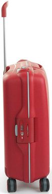 RONCATO Hartschalen-Trolley Light Carry-on, 55 cm, rot, 4 Rollen, Handgepäck-Koffer Hartschalen-Koffer mit TSA Schloss