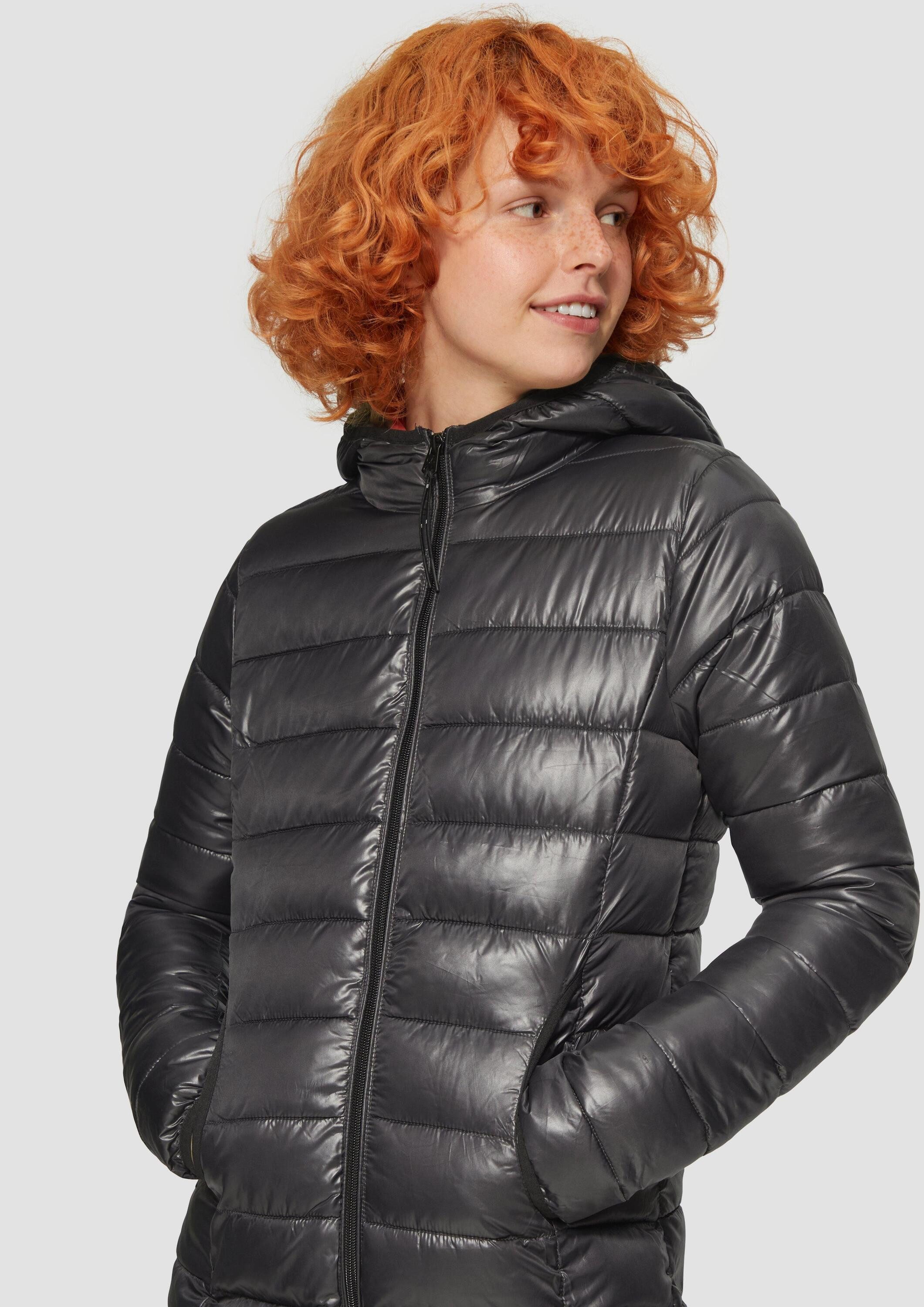 QS Funktionsmantel Outdoor-Mantel Leichter Steppmantel mit Kapuze