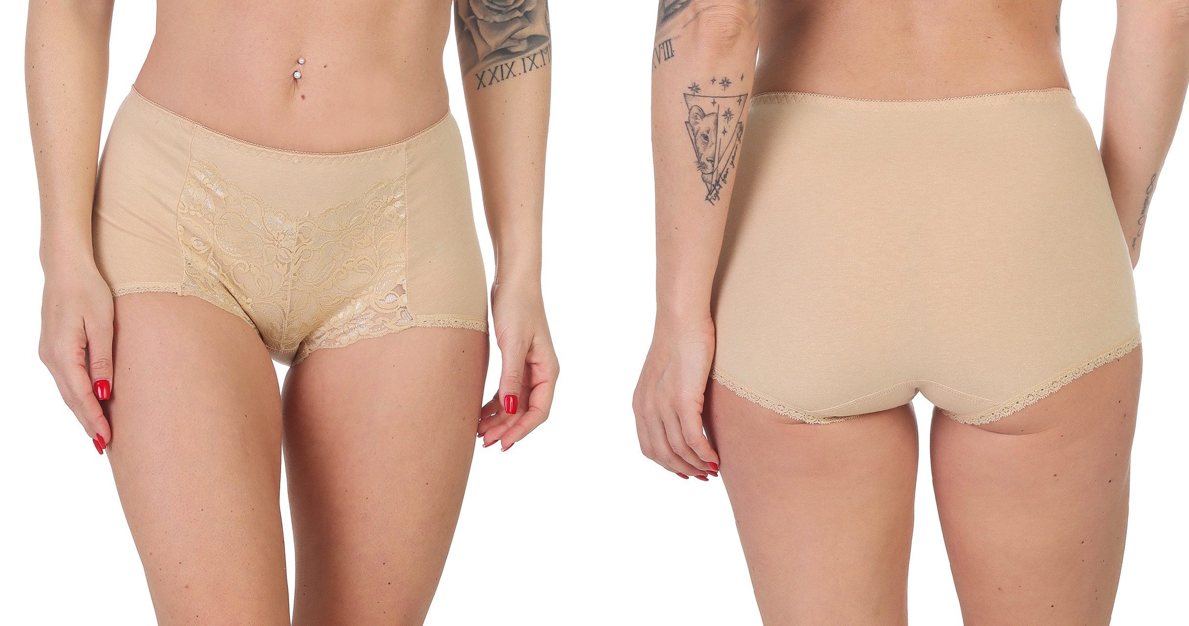 Rungassi Taillenslip 5-Pack Taillenslip Slip aus Baumwolle mit hoher Taille 9084 Größe: M – Bild 2 von 5