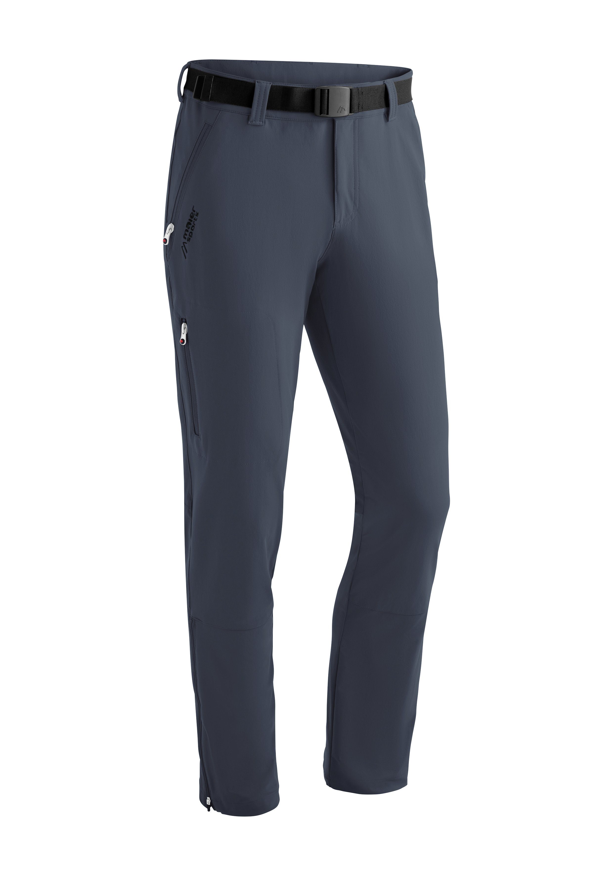 Maier Sports Funktionshose Naturno slim Schmal geschnittene Trekkinghose, elastisch graublau