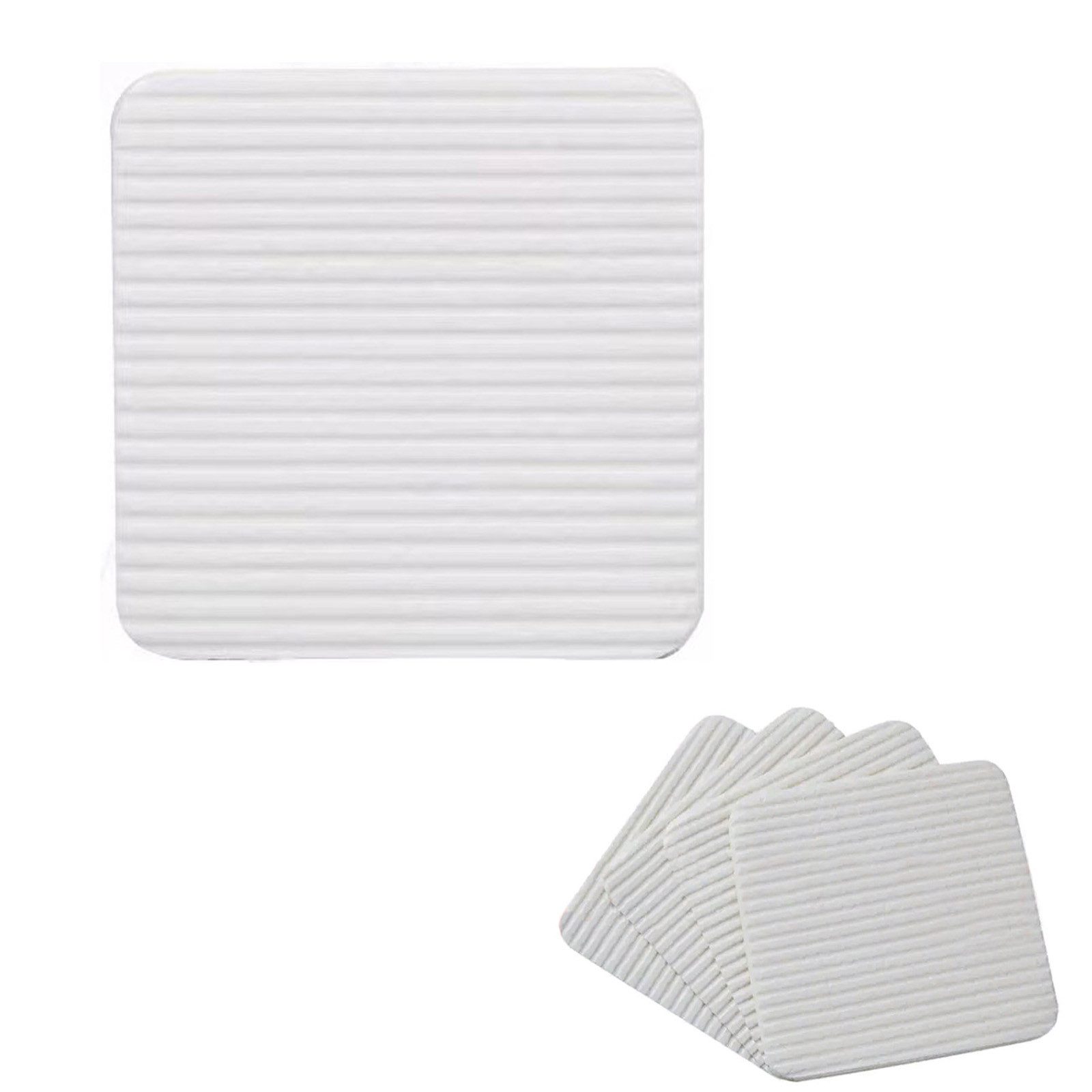 REDOM Teppichunterlage 4er Set Teppichstopper Anti-Rutsch Teppich Matte, (Antirutschmatte 10x10cm, 4-St., zuschneidbar, wiederverwendbare, für Laminat Fliesen Holz usw), gegen Verrutschen im Wohnzimmer Schlafzimmer Küche Bad oder Outdoor