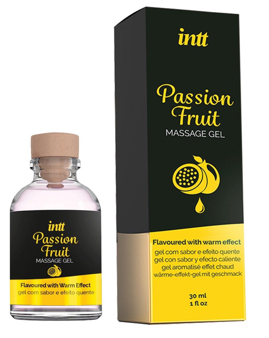 INTT Gleit- und Massagegel intt Massage Gel Passion Fruit 30ml, 1-tlg., wärmend, Aroma, Masssagegel