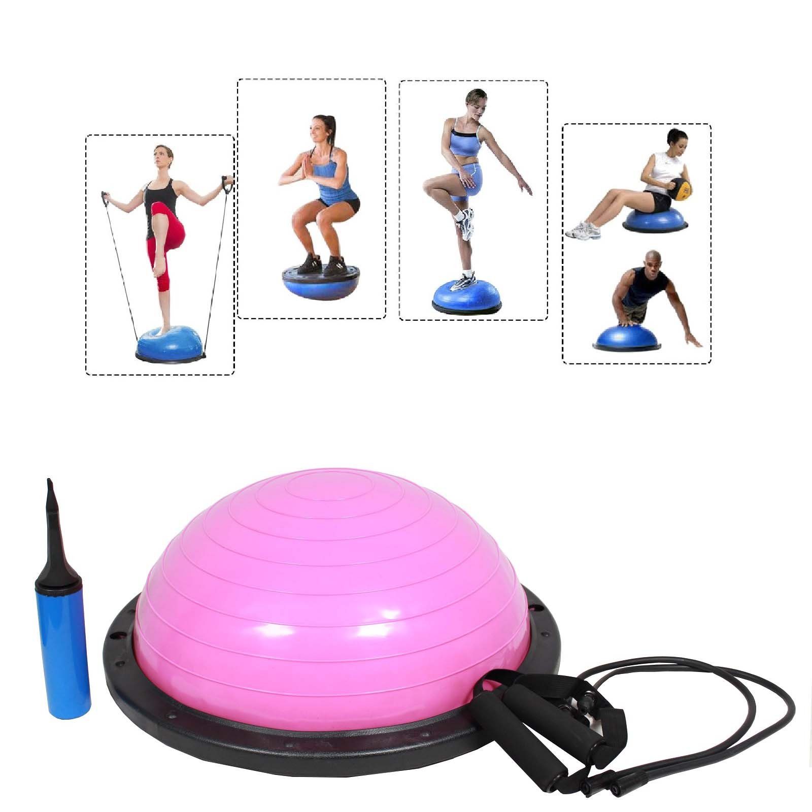 TRUTZHOLM Balanceboard Yoga Gymnastik Balance Half Ball Trainingsball verschiedene Farben