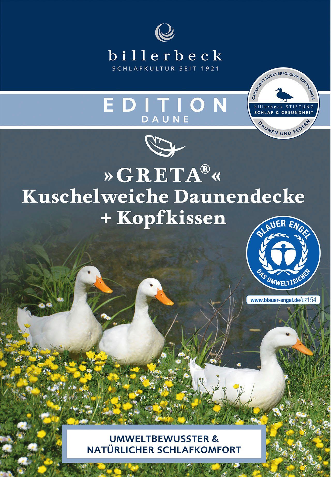 Engel Greta, E14 Die Daunenbettdecke, dem billerbeck, blauen Decke mit