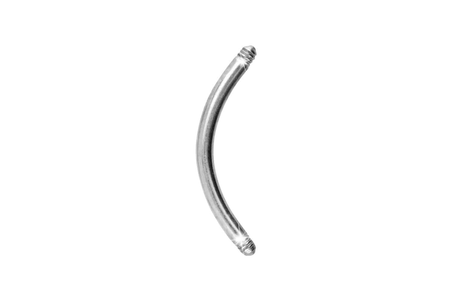Bauchnabelpiercing Titan Banane ohne Kugeln