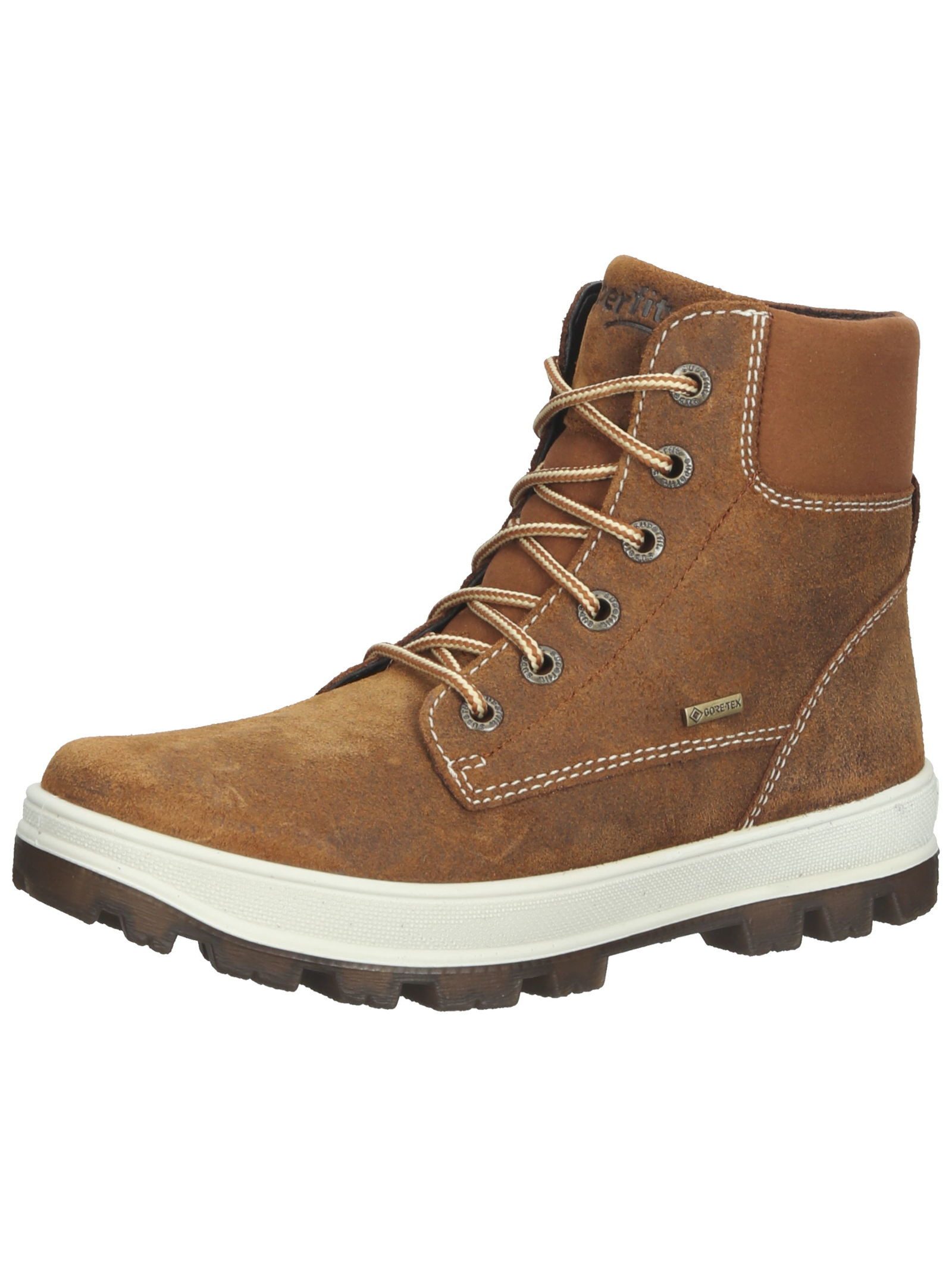 Stiefelette Veloursleder Schnürstiefelette