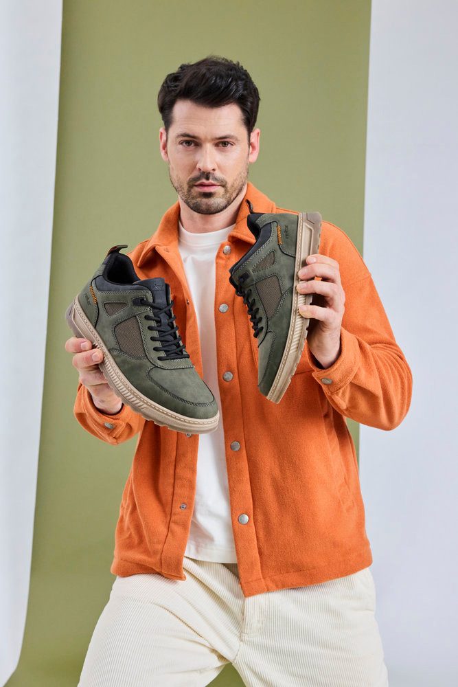 Rieker Sneaker Schnürschuh, Halbschuh, Outdoorschuh mit gepolstertem Schaftrand