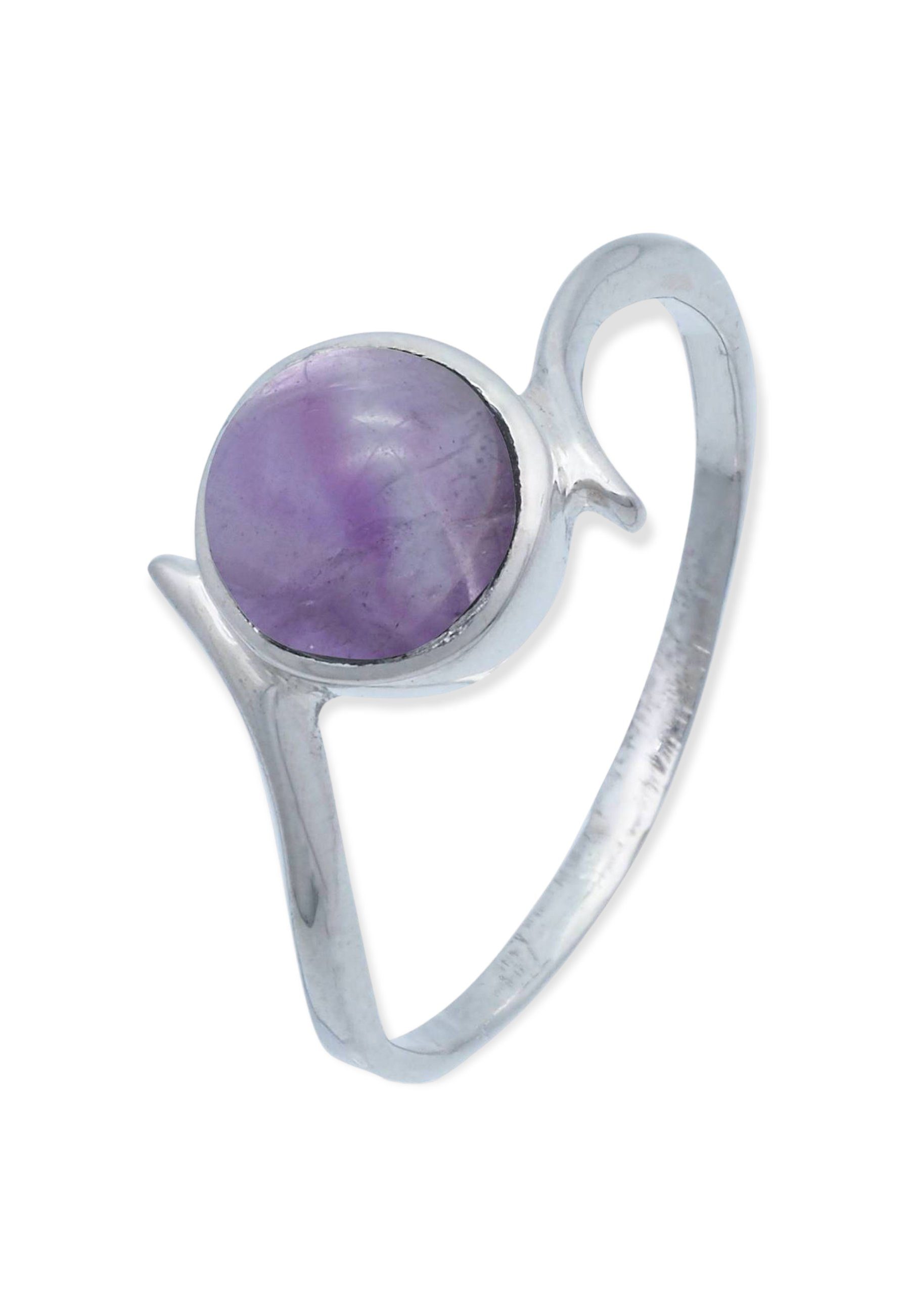 mantraroma Silberring 925er Silber mit Amethyst