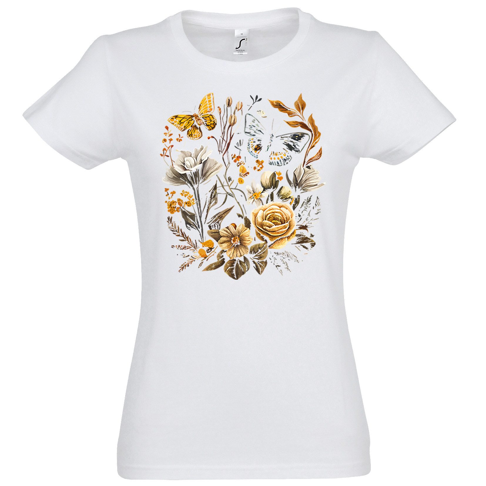 Youth Designz Print-Shirt Flowers Botanic Damen günstig online kaufen