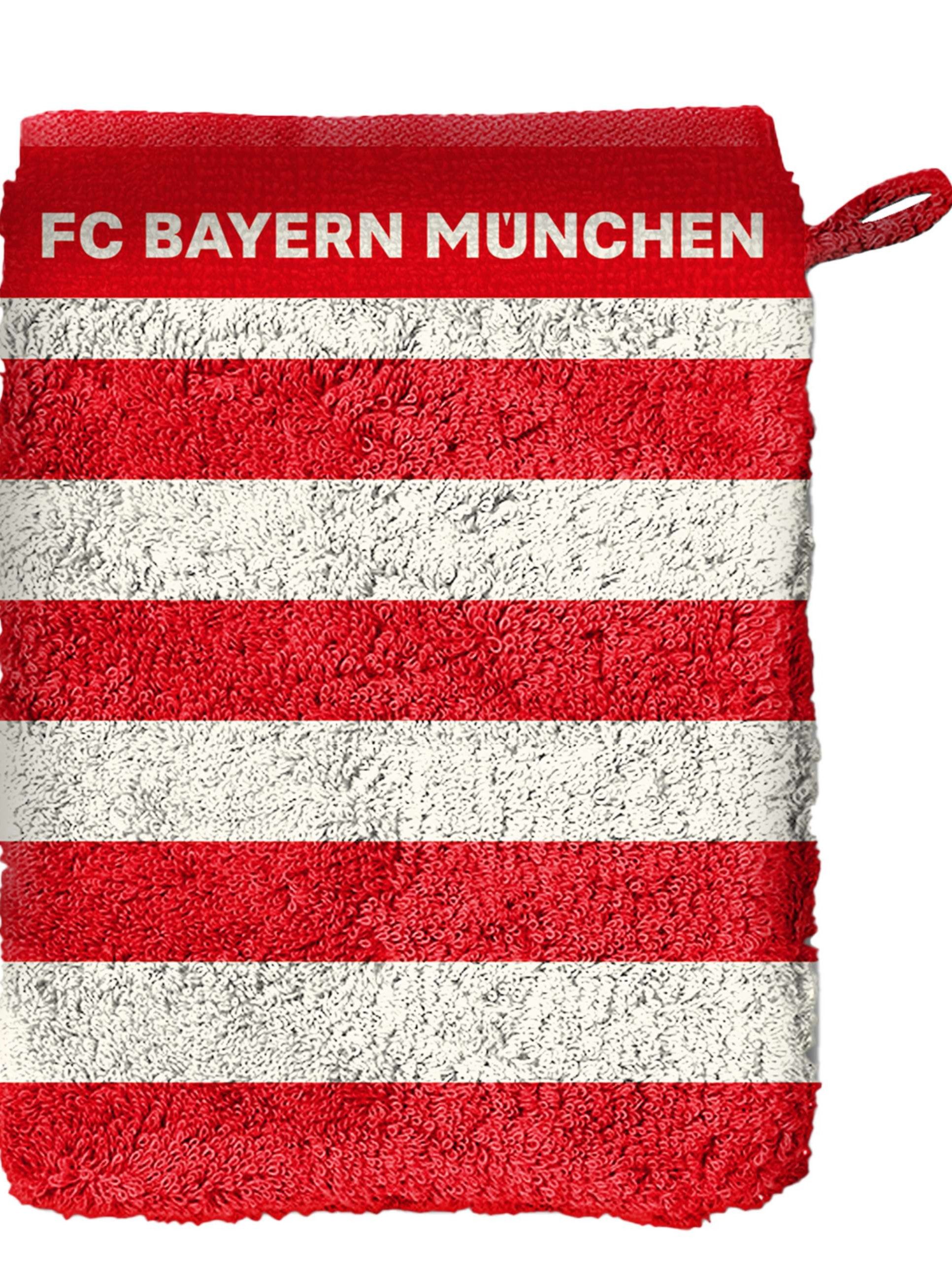 FC Bayern München Waschhandschuh Waschhandschuh 2er, Stoff (Waschhandschuh 2er, 2-St)