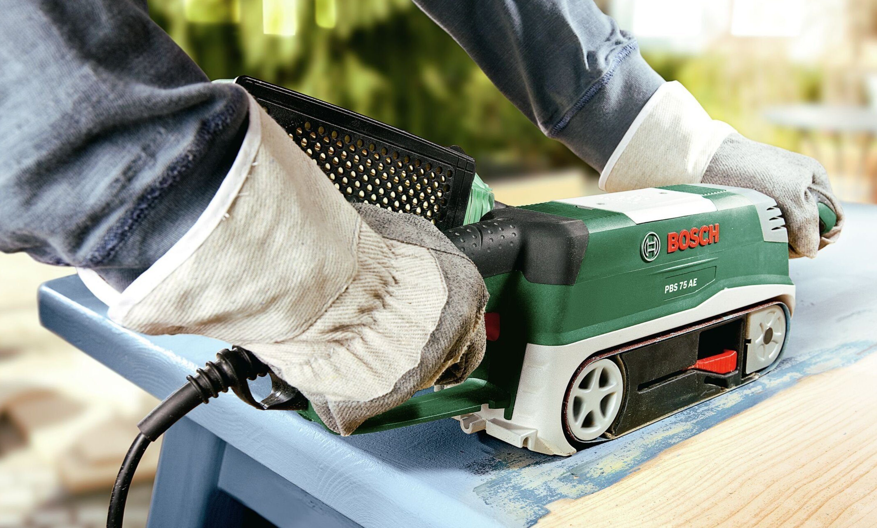 Bosch Professional Bandschleifer PBS 75A Universal, max. 350,00 U/min, 710 W