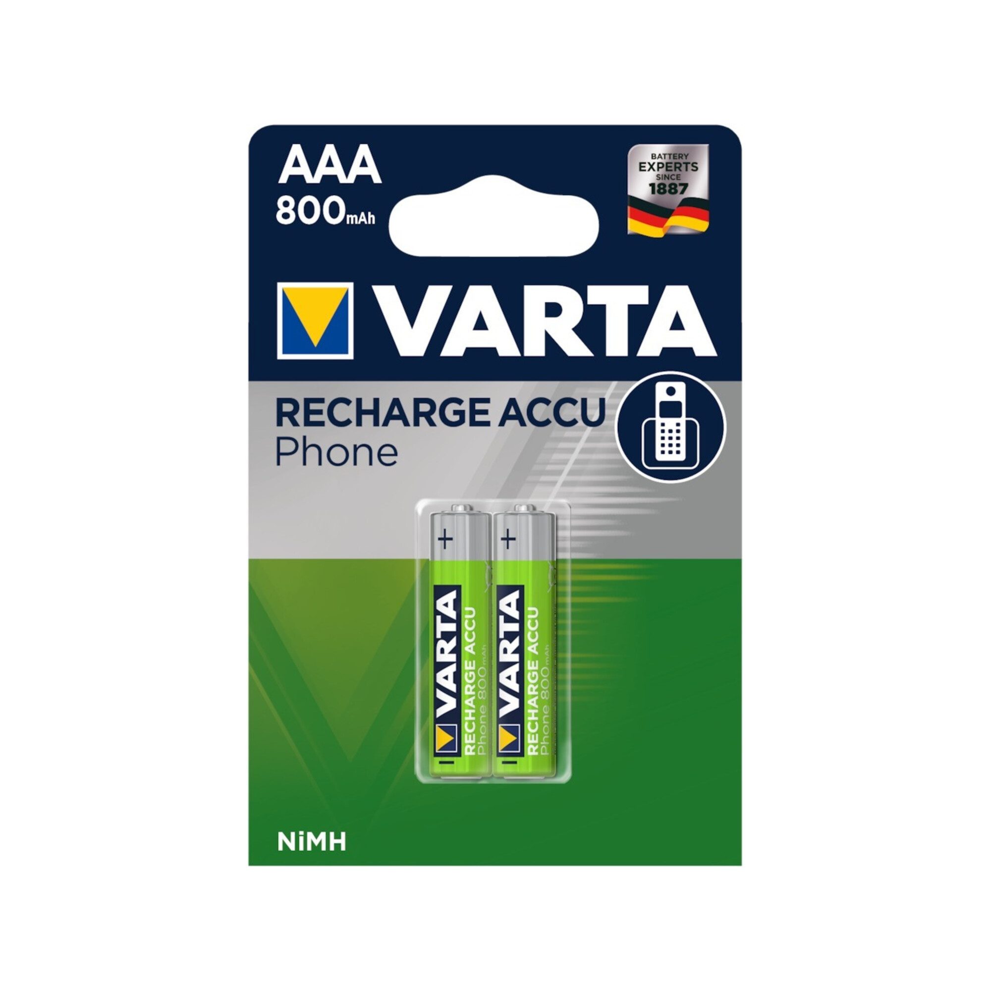 VARTA VARTA Phonepower Accu T398 Mico/AAA/HR03,800mAh Akkupacks