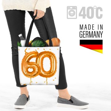 VOID Henkeltasche (1-tlg), Party Ballons Feiern 60 Jubiläum Kranz Geburtstag Hochzeit Jahreszahl