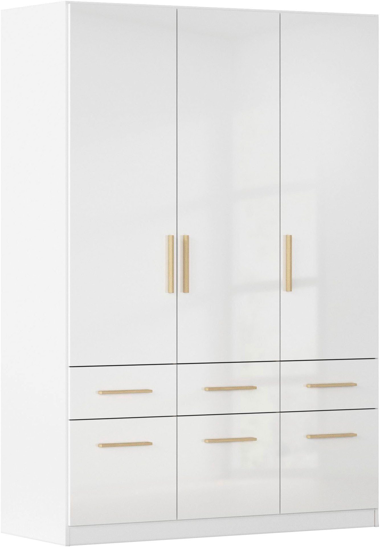 rauch Drehtürenschrank Kleiderschrank Schrank Garderobe Schlafzimmerschrank CELLE in 4 Breiten und 2 Höhen, optional mit Schubkästen MADE IN GERMANY