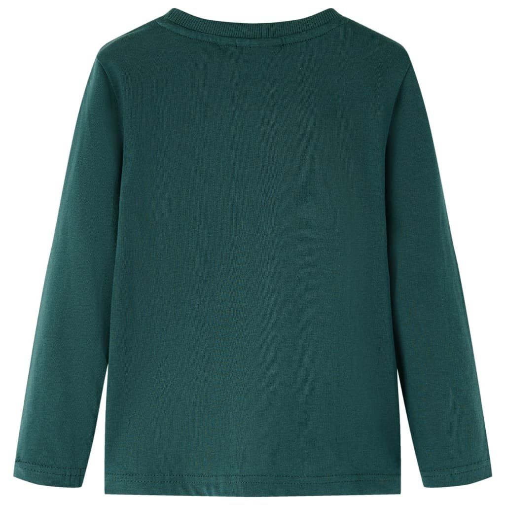 vidaXL Langarmshirt Kinder-Langarmshirt Dunkelgrün 104
