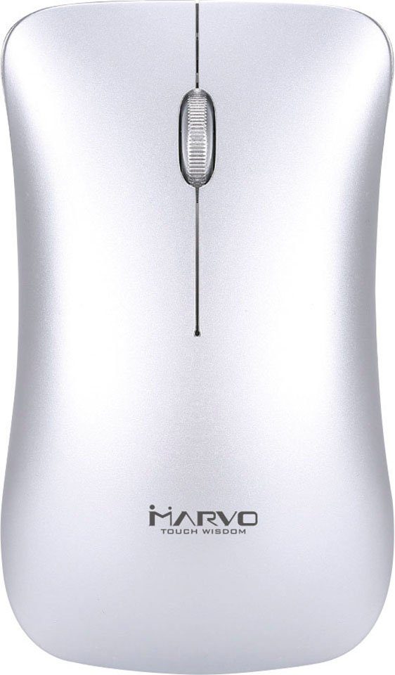 MARVO DWM102 Gaming-Maus (Funk, kabellos, 120h Akku, 1-2h Ladezeit, 3 Tasten)