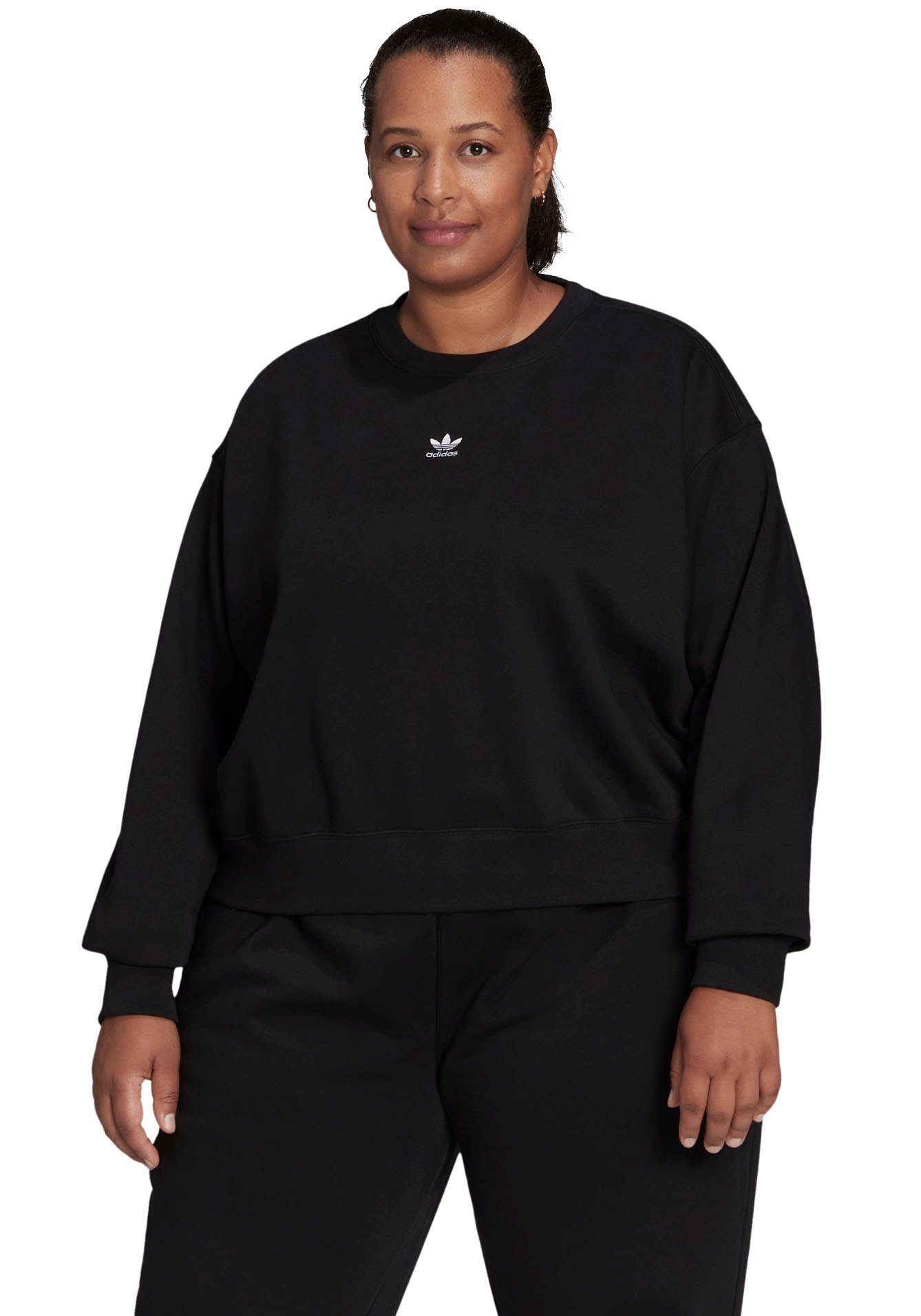 BLACK – GROSSE Sweatshirt ADICOLOR ESSENTIALS Originals adidas GRÖSSEN