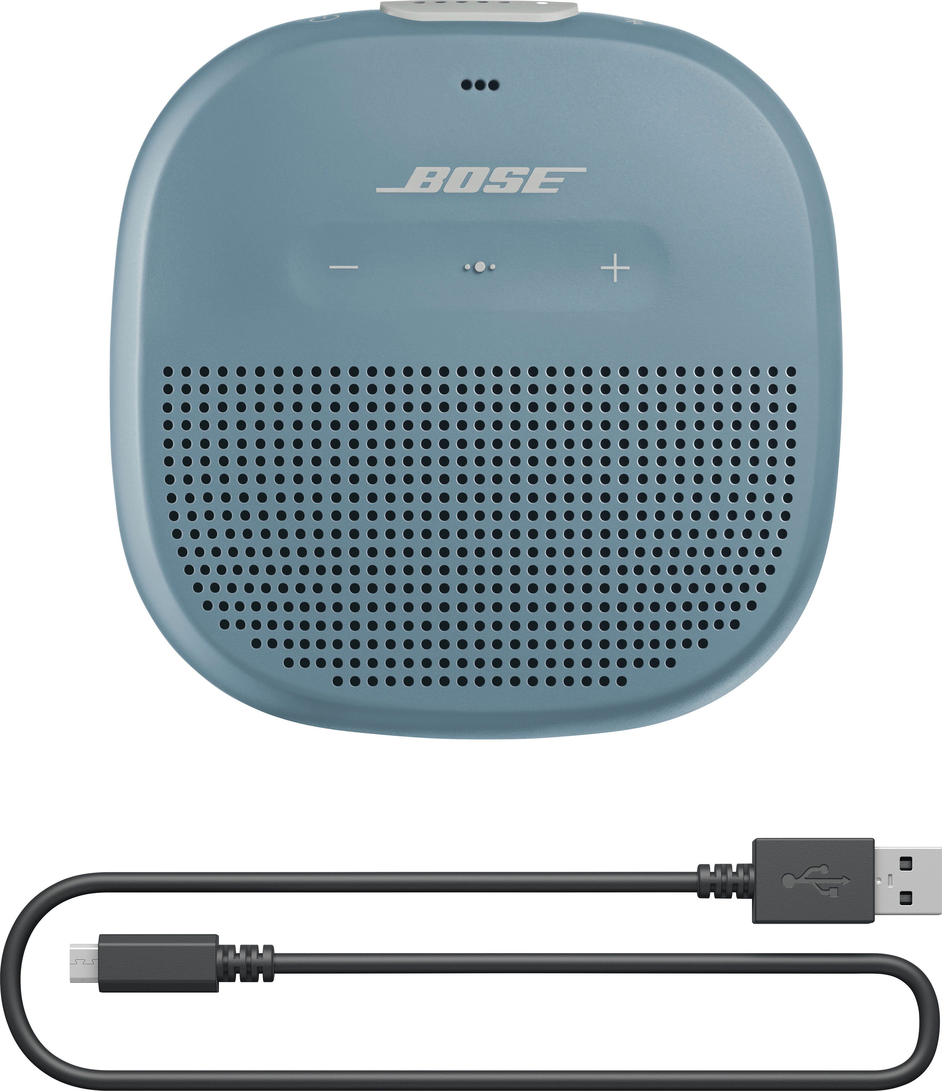 Bluetooth, Bose mit blau Micro Portable-Lautsprecher SoundLink Kompatibel (Bluetooth, Echo Amazon Micro Dot)